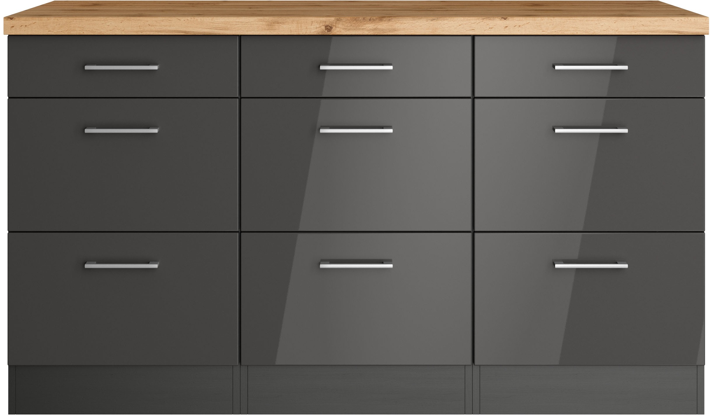 KOCHSTATION Unterschrank »KS-Milan«, HELD Möbel,Auszugschrank 150 cm, matte günstig online kaufen