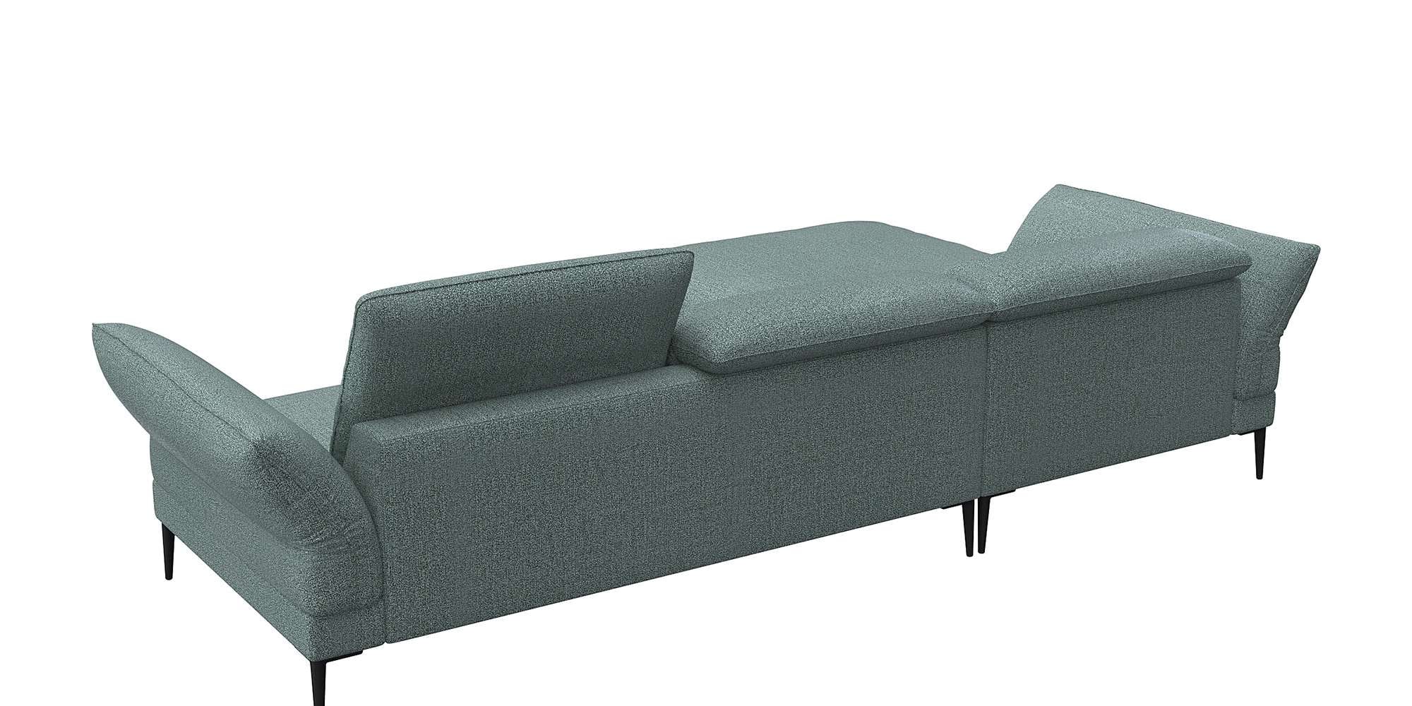 FLEXLUX Ecksofa »Salino, Funktionssofa mit Recamiere, Relaxsofa, Ecksofa«, Sofa mit Arm- und Kopfteil-Verstellungen, Kaltschaum & Stahl-Wellen