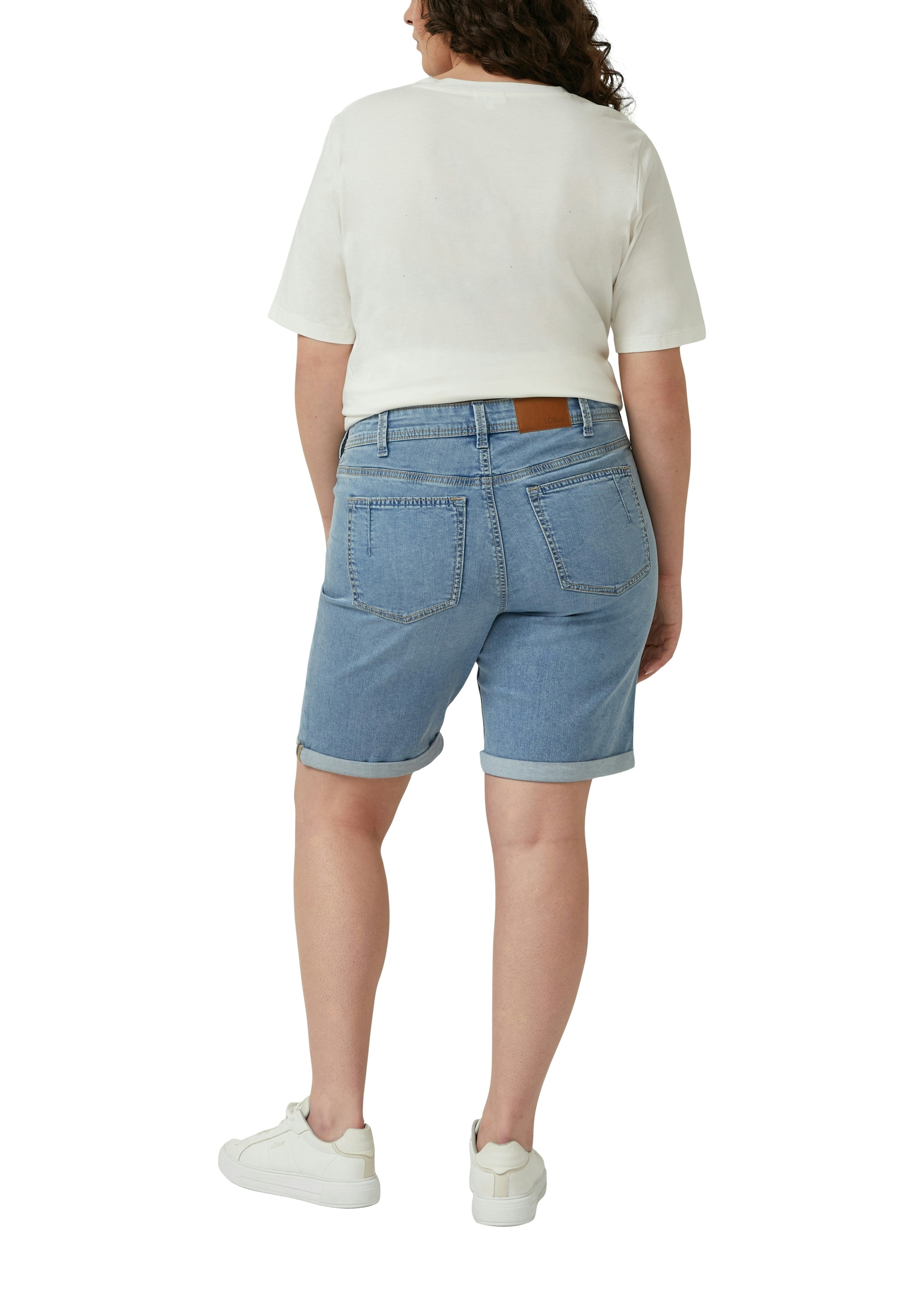 s.Oliver CURVE Jeanshotpants Jeansshorts mit Stretch/Große Größen
