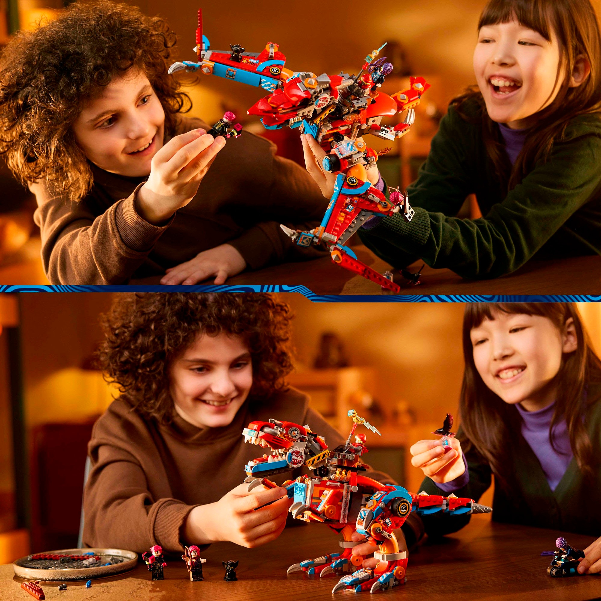 LEGO® Konstruktionsspielsteine »Coopers Dino-Mech C-Rex (71484), LEGO DREAMZzz«, (917 St.), Made in Europe