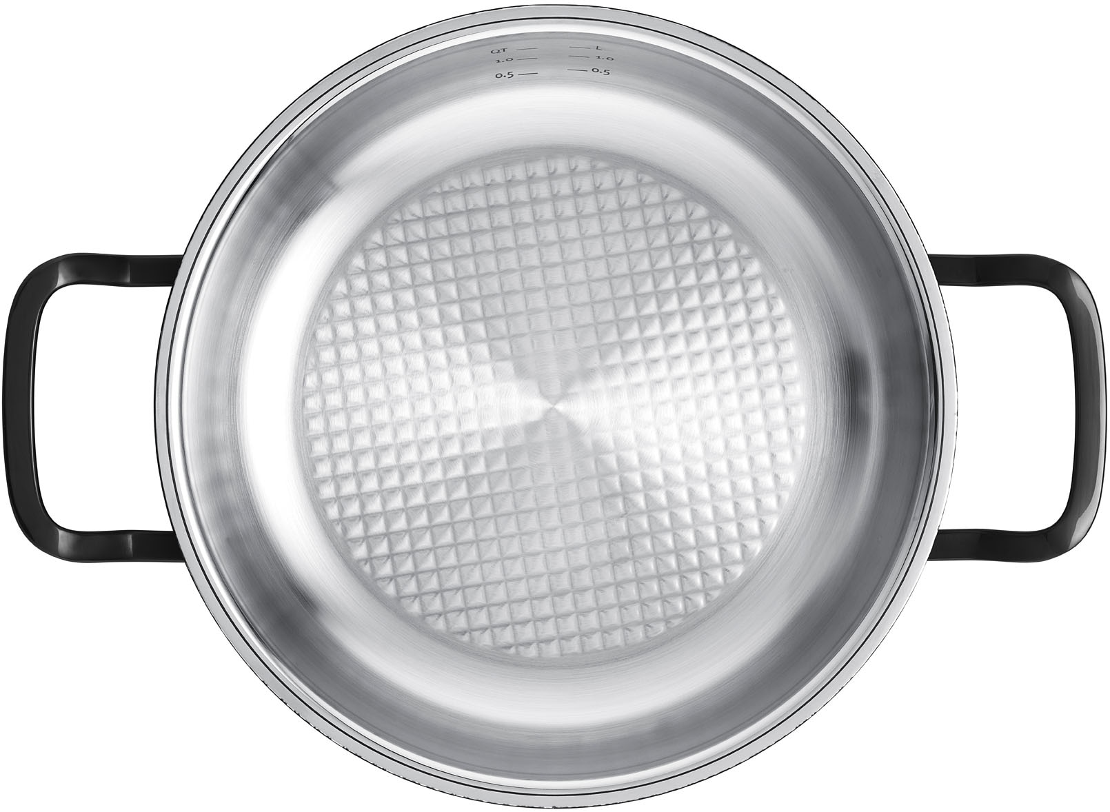 Fissler Topf-Set »Original-Profi Collection ShadowLine«, Edelstahl 18/10, (Set, 8 tlg., 3 Kochtöpfe mit Metalldeckel, 1 Servierpfanne, 1 Stielkasserolle), Auf 1.800 Stück limitiert, Echtheitszertifikat, Made in Germany