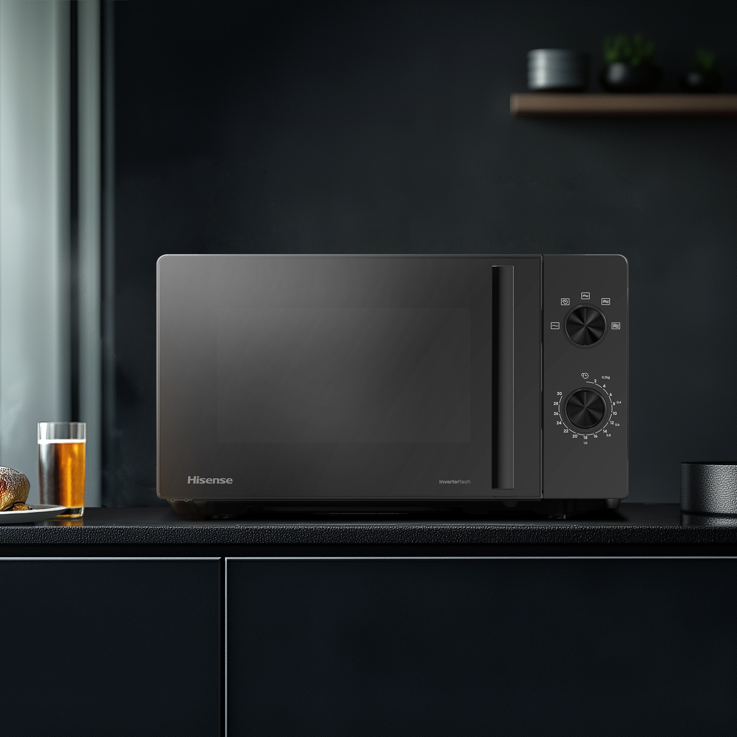Hisense Mikrowelle »H20MOBP1HI«, Mikrowelle, 1020 W, Inverter Technologie