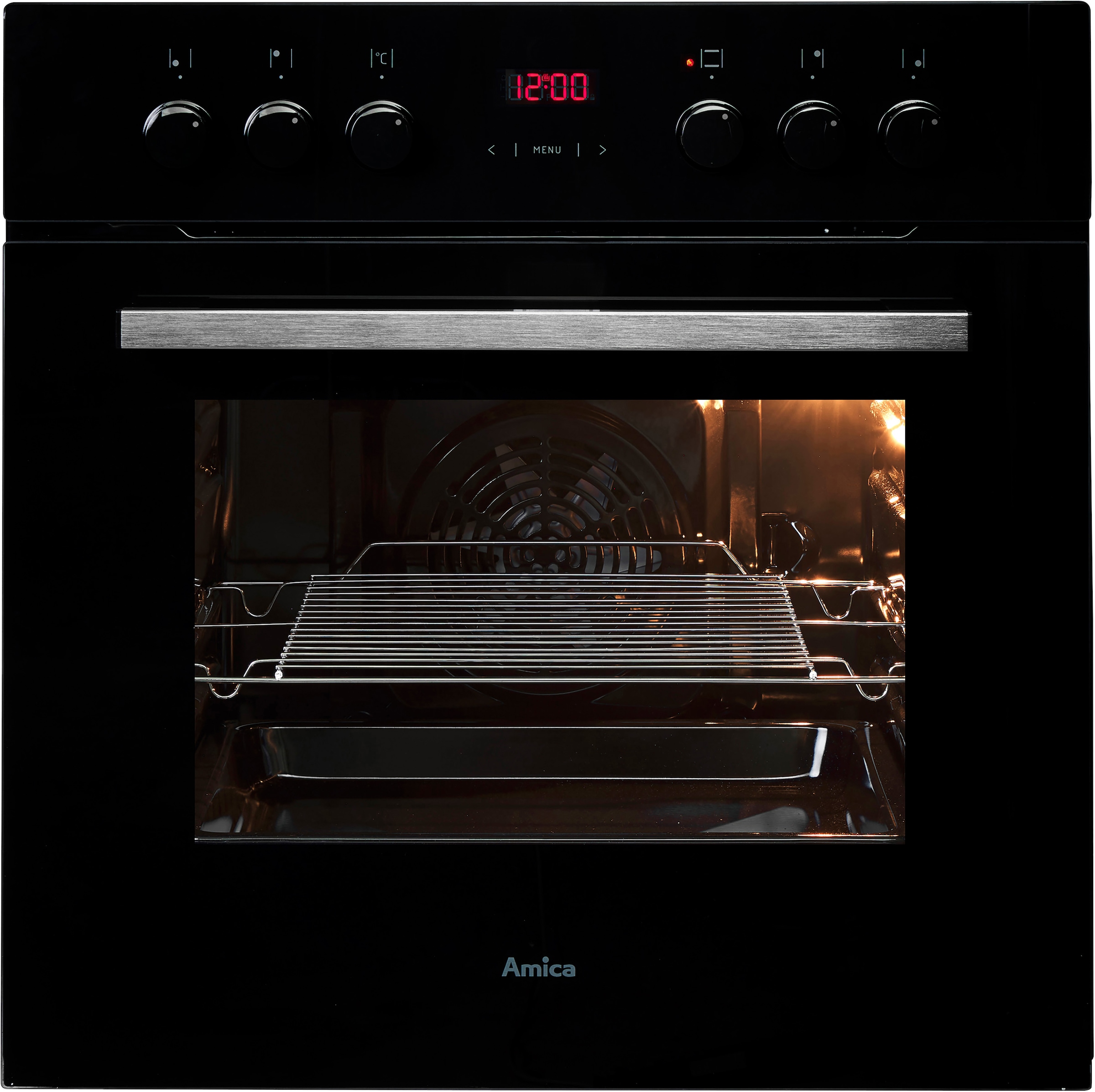 Amica Elektro-Herd-Set »EHC 933 333 S« Sicher kochen, bester Überblick – Reinigung im Handumdrehen