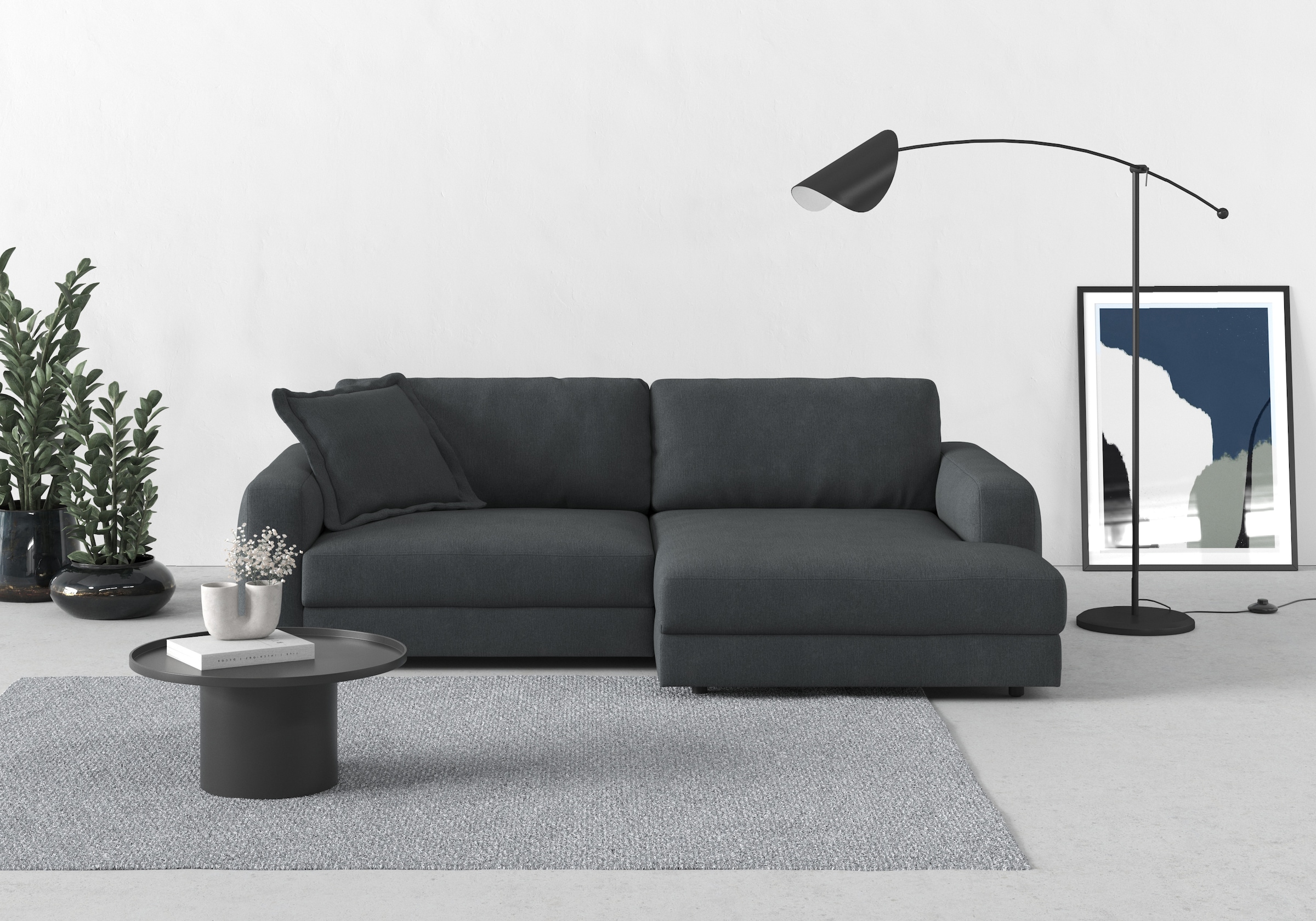 TRENDMANUFAKTUR Ecksofa "Bourbon", (2 St.), mit extra hohem Sitzkomfort, au günstig online kaufen