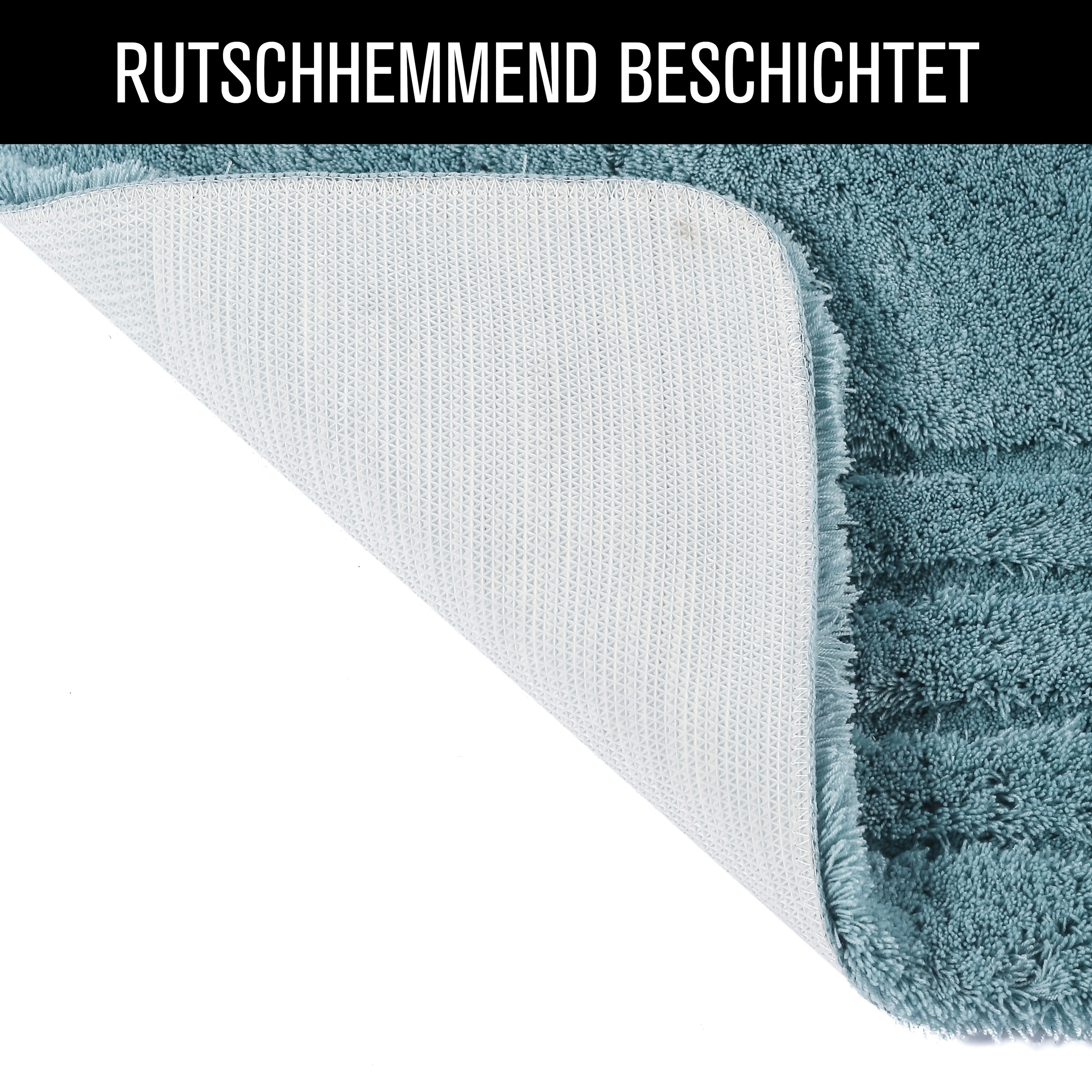 Möve Badematte »Loft, Badvorleger, Badezimmer Teppich« Höhe 30 mm rutschhemmend beschichtet fußbodenheizungsgeeignet | schnell trocknend | strapazierfähig Badteppich, Badematten auch als 2 teiliges Set & rund