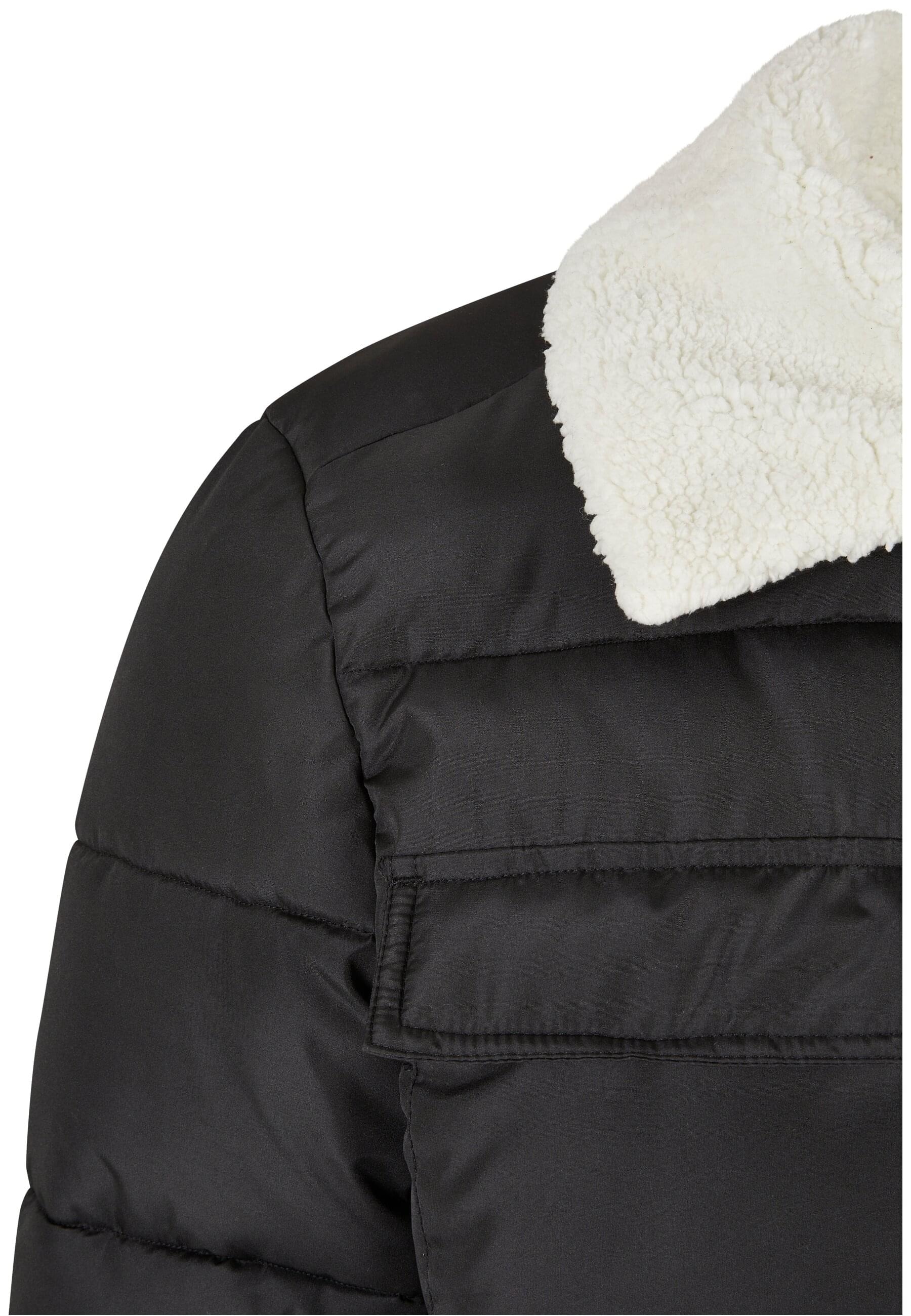 URBAN CLASSICS Winterjacke »Urban Classics Herren Sherpa Collar Padded Shirt Jacket« 1 Stk. tlg. ohne Kapuze