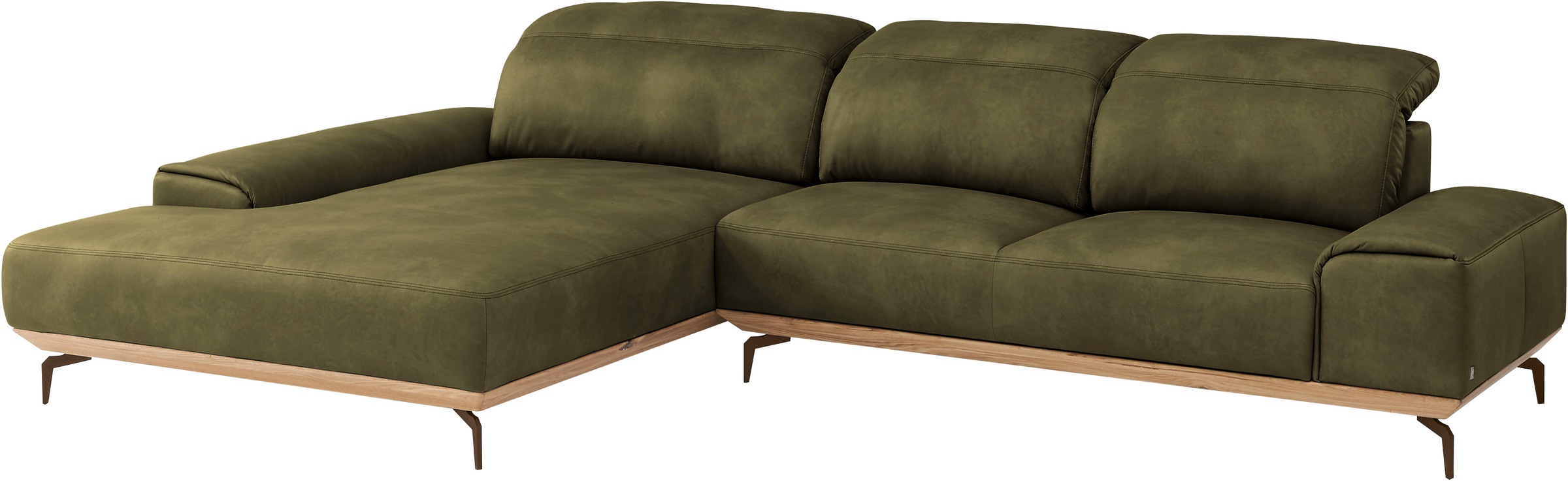 Musterring Wohnlandschaft »MR 2490«, Bronze-Fuß Sitzhöhe 46cm, wahlweise mit Funktionen, Maße 342 x 207 cm