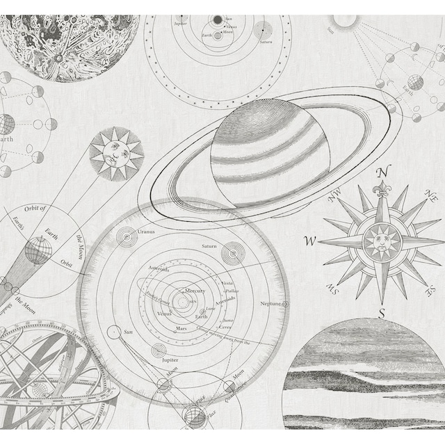 Komar Vliestapete »Cosmos Sketch«, 300x280 cm (Breite x Höhe) online  bestellen