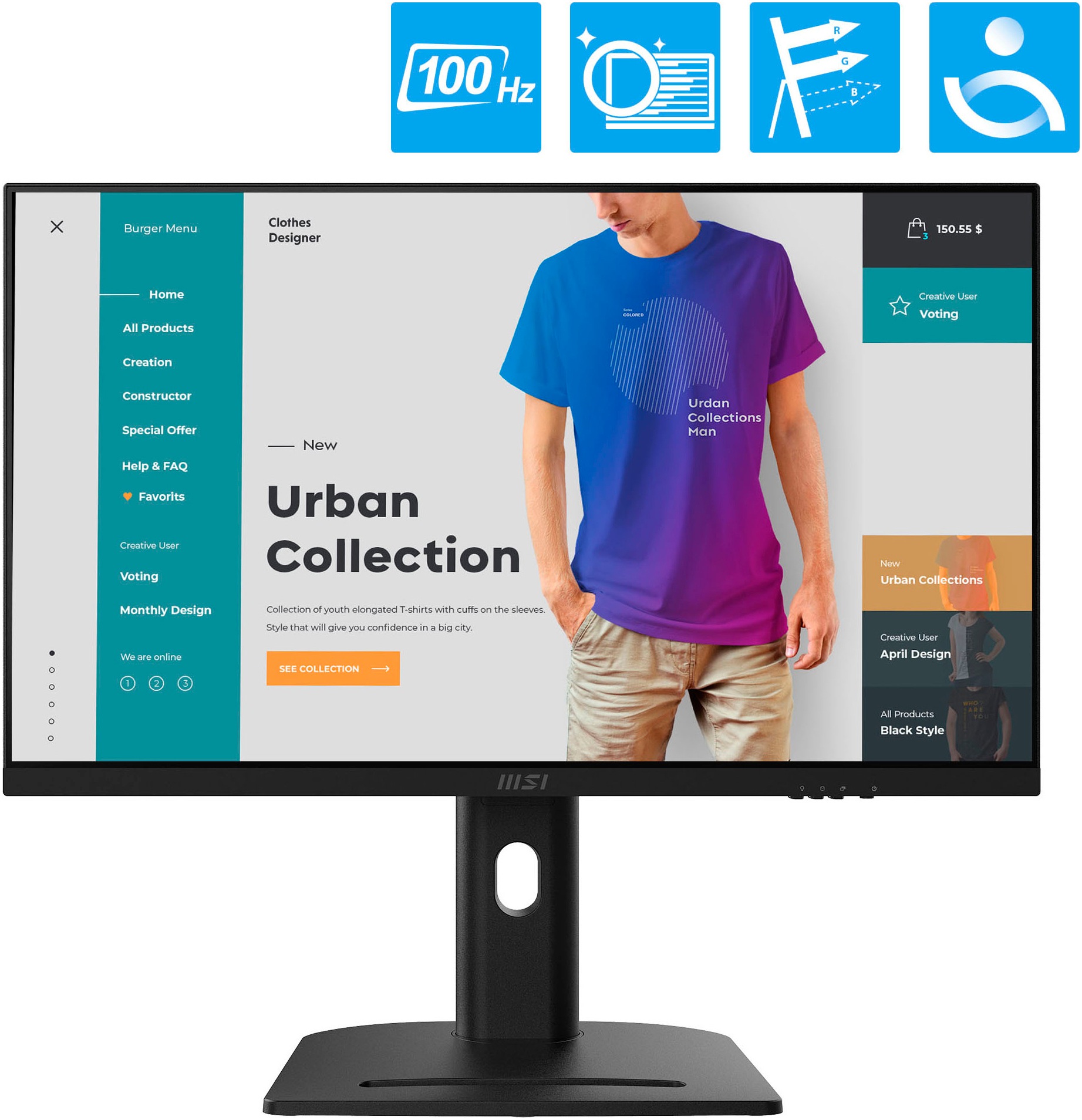 MSI All-in-One PC »Modern AM273QP AI 1UMG-220DE«