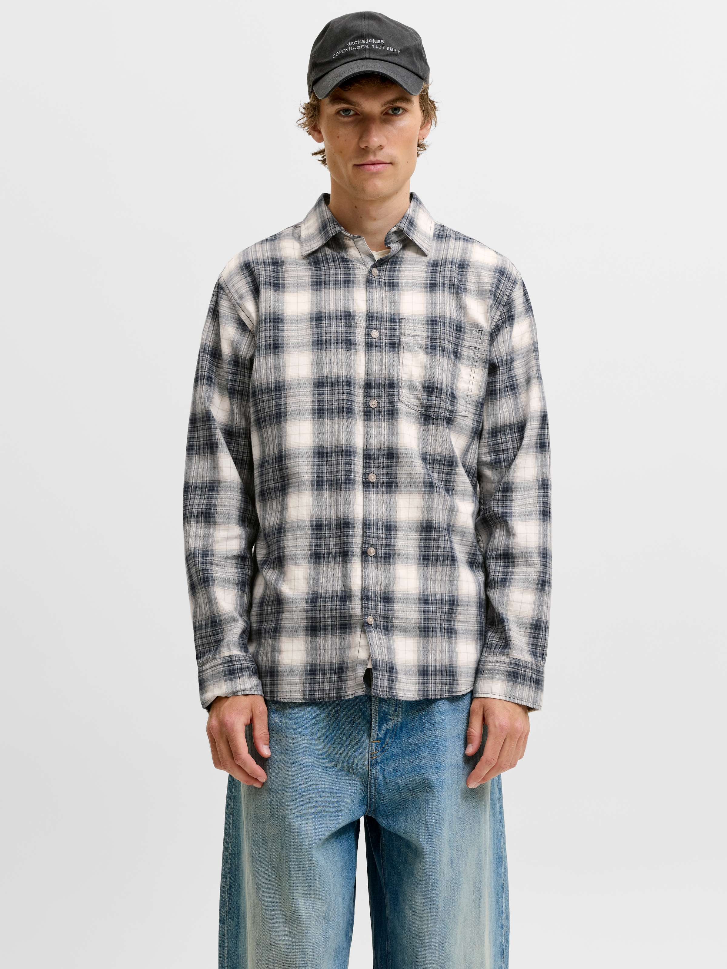 Jack & Jones Langarmhemd »JJJAMES FLANNEL SHIRT L/S« Baumwolle, regular fit