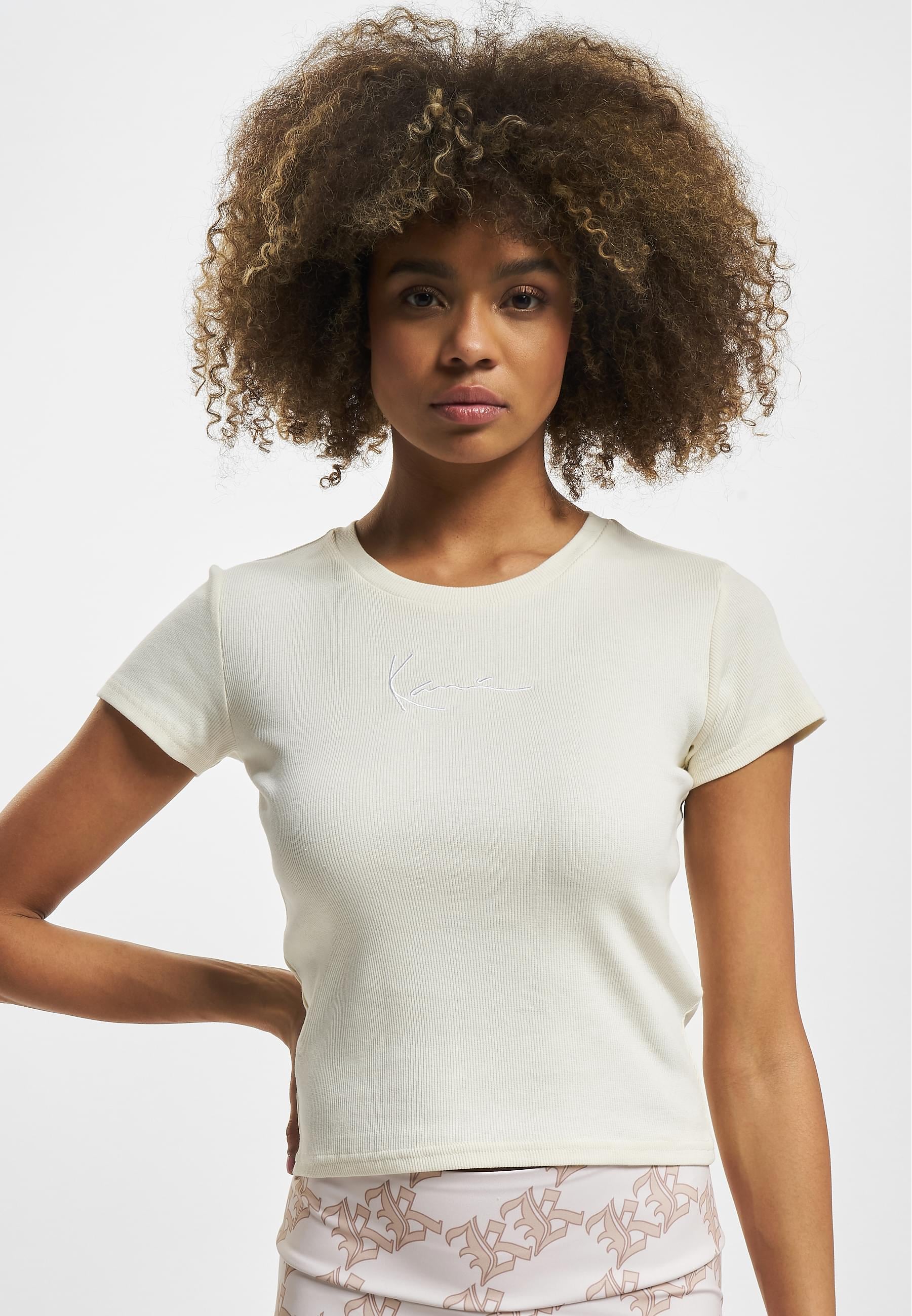 Karl Kani T-Shirt »Karl Kani Damen KW232-033-1 KK Small Signature Tight Rib Tee« 1 Stk.