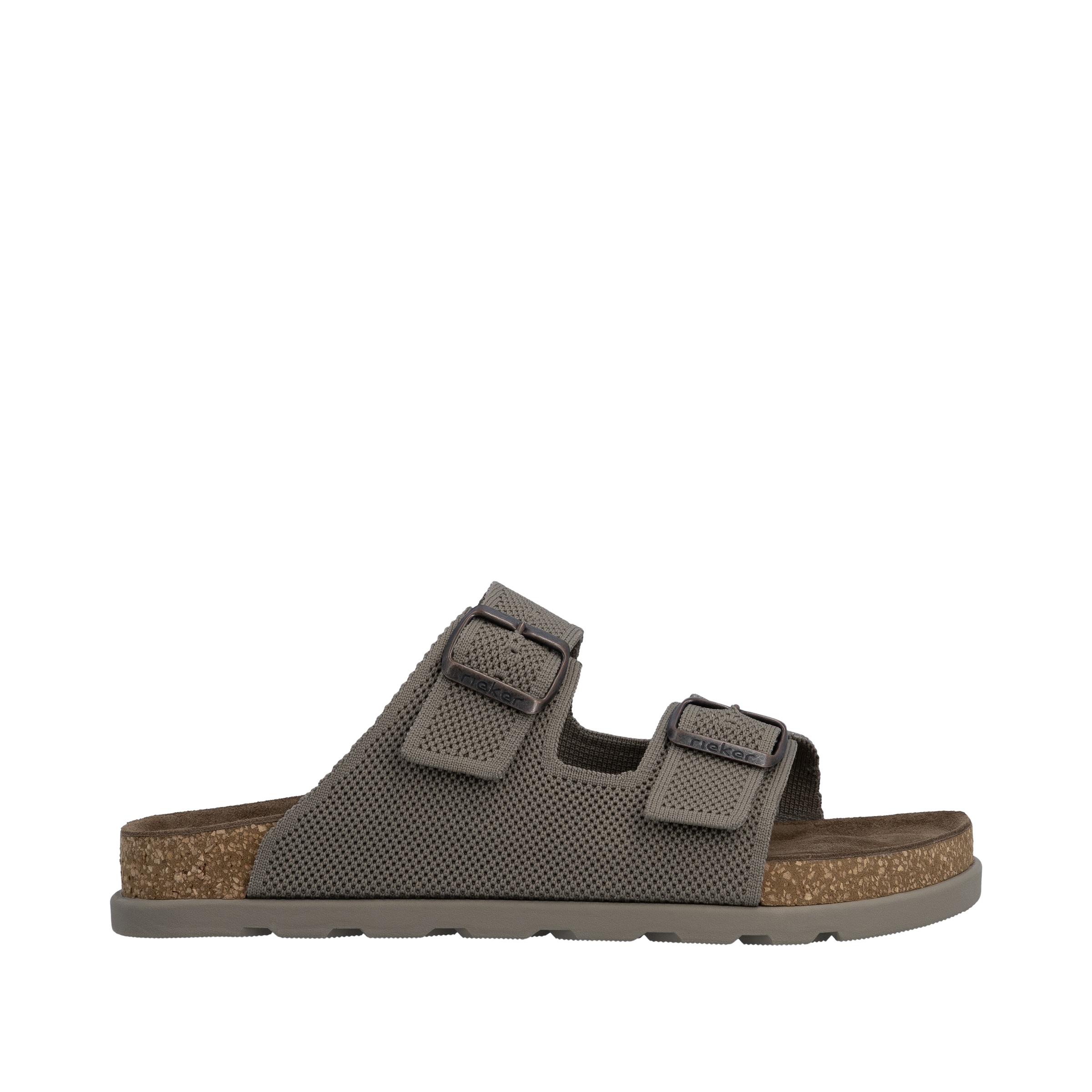 Rieker Pantolette  Sommerschuh, Strandschuh, Hausschuh, Urlaubsschuh mit zwei Schnallen