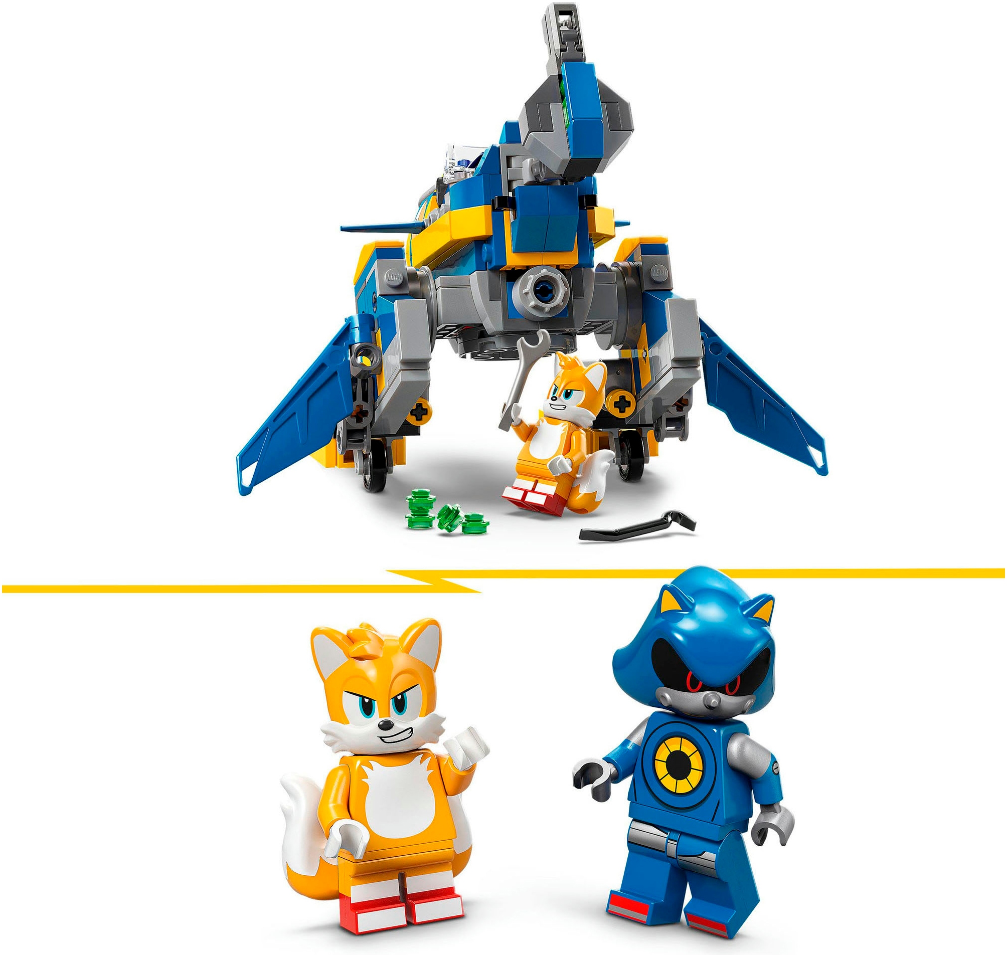 LEGO® Konstruktionsspielsteine »Cyclone vs. Metal Sonic (77002), LEGO Sonic«, (290 St.), Made in Europe
