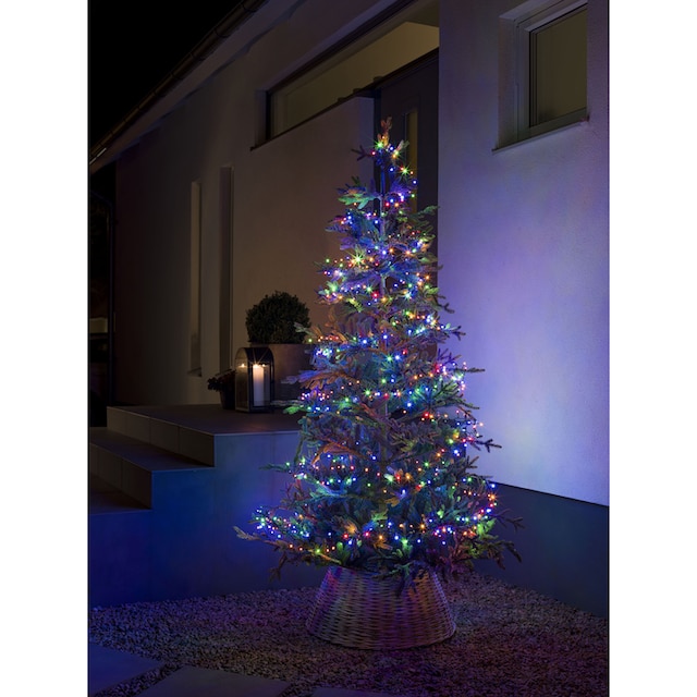 KONSTSMIDE LED-Lichterkette »Weihnachtsdeko aussen«, 600 St.-flammig, Micro  LED Compactlights, 600 bunte Dioden auf Rechnung bestellen