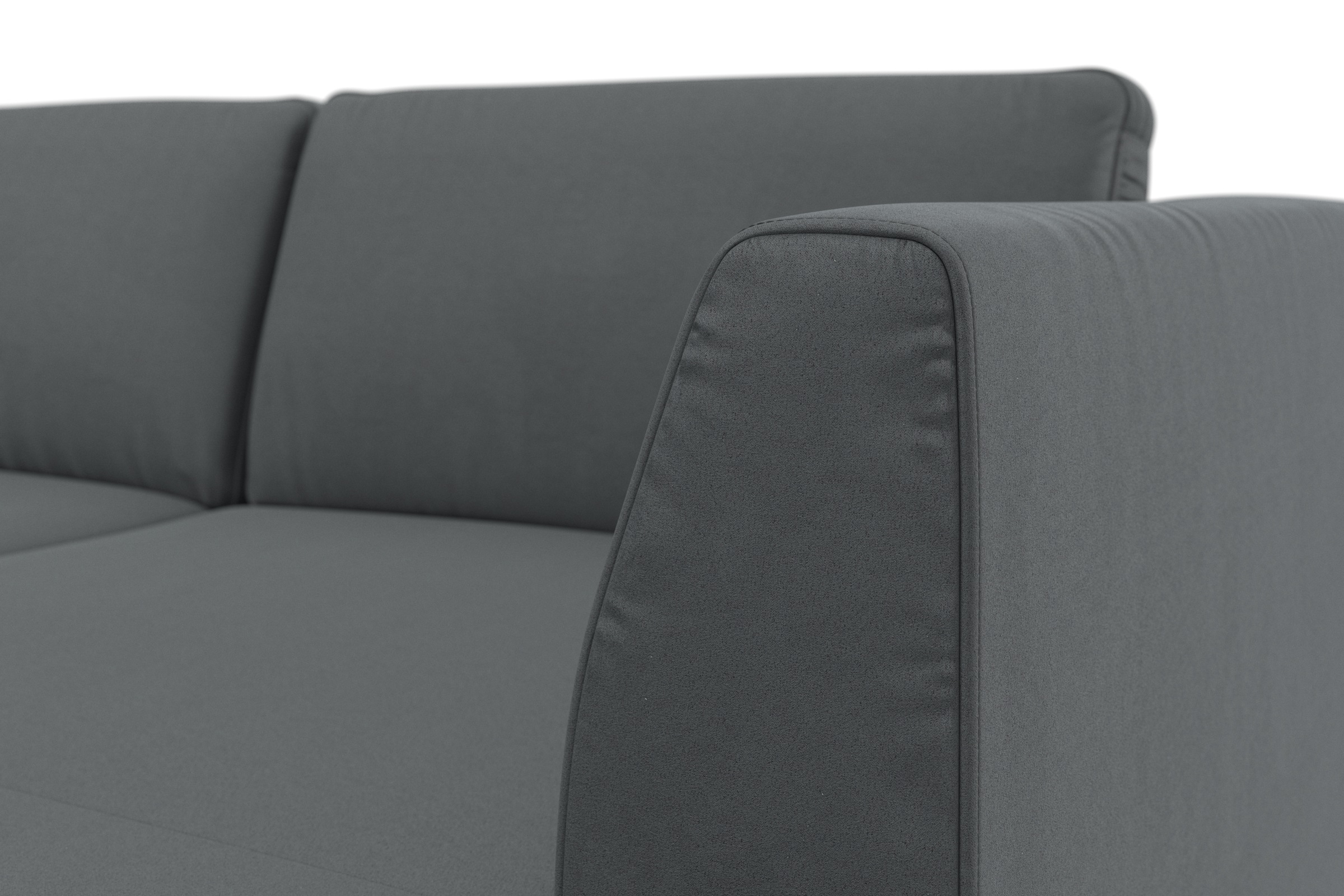 sit&more Wohnlandschaft »Olsen U-Form«, inklusive Sitztiefenverstellung, wahlweise mit Bettfunktion, 15cm hoch