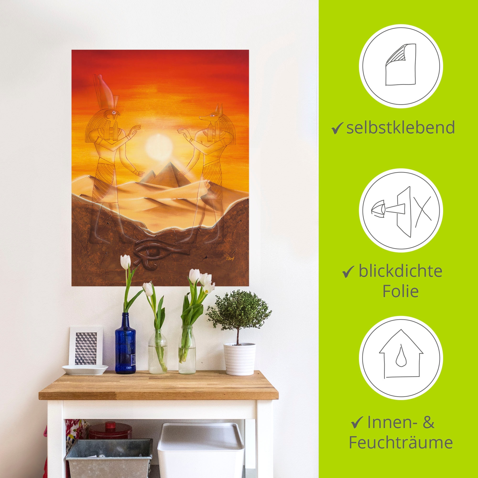 Artland Wandbild »Ägypten«, Afrika, (1 St.), als Alubild, Outdoorbild, Leinwandbild, Poster, Wandaufkleber