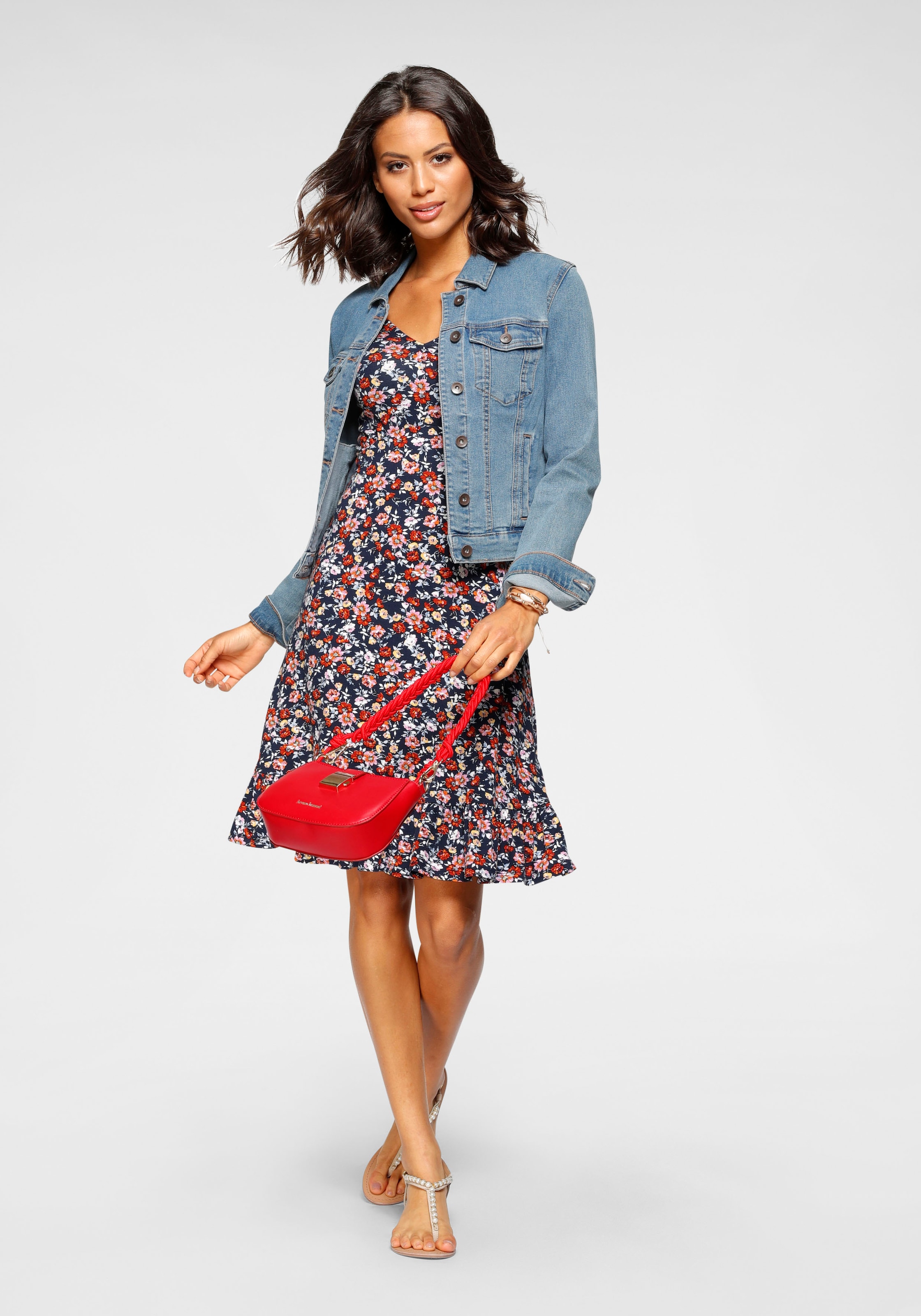 Laura Scott Sommerkleid, aus weicher Viskose online kaufen | Sommerkleider