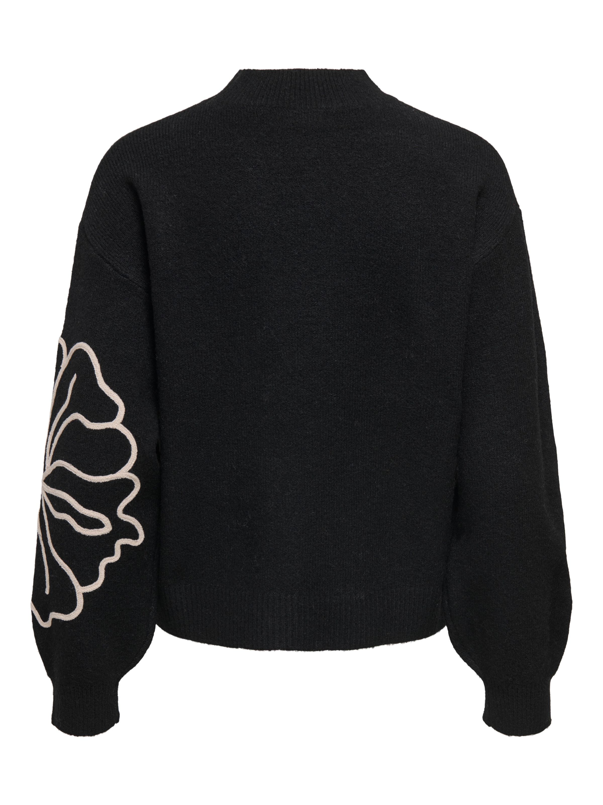 JDY Strickpullover »JDYJELLA L/S FLOWER PULLOVER KNT NOOS« Materialmix, regular fit