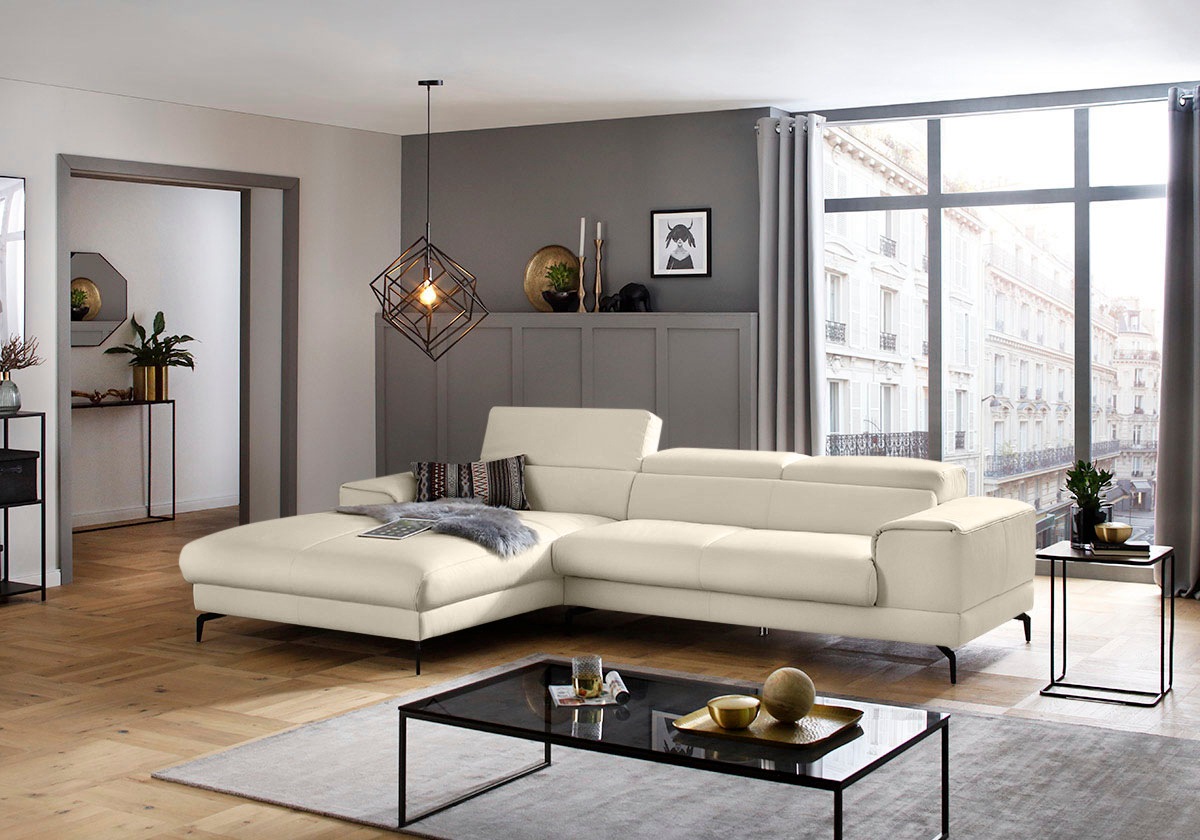 W.SCHILLIG Ecksofa »piedroo, Designsofa mit tollem Sitzkomfort, L-Form«, Ko günstig online kaufen