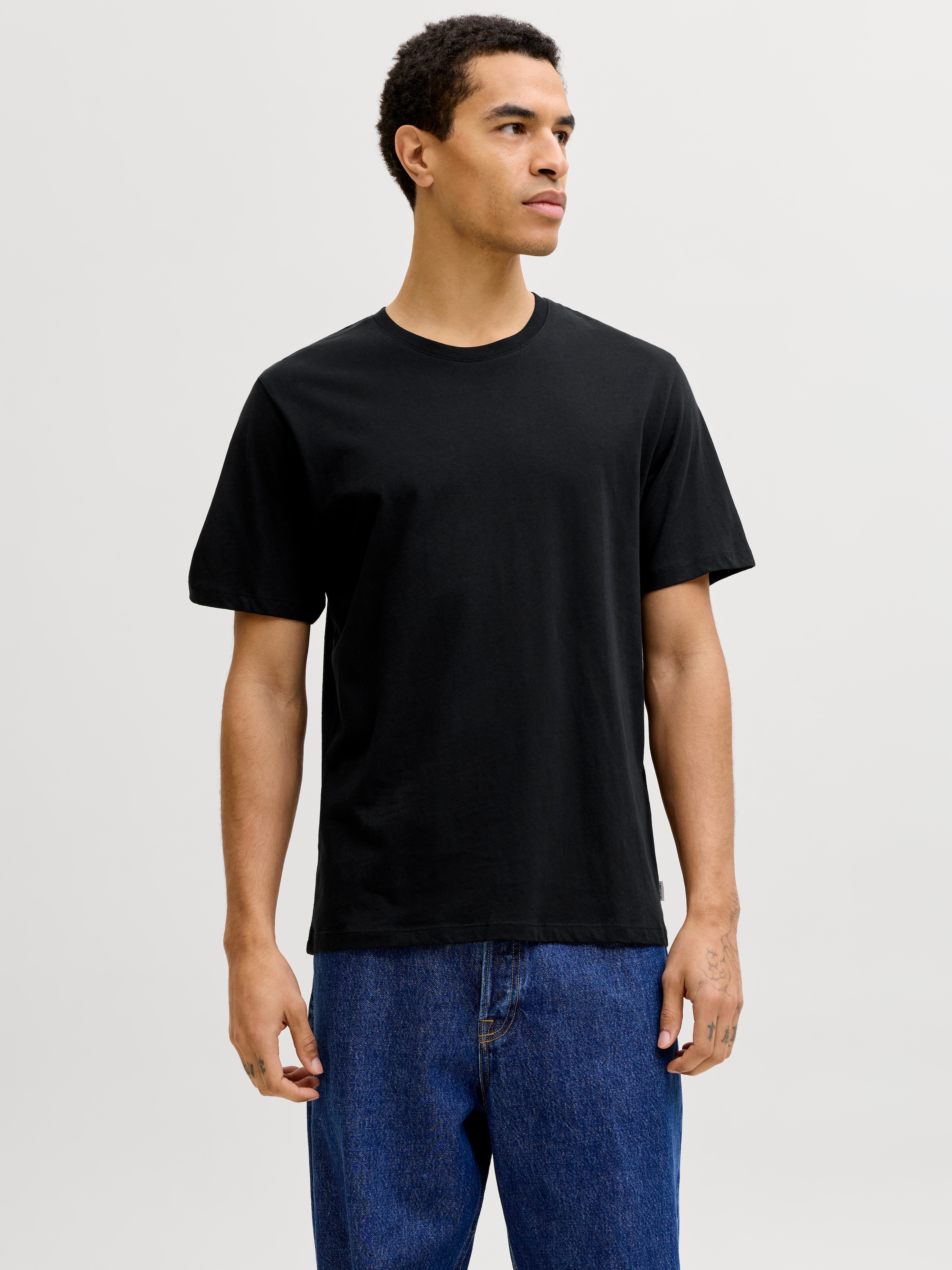 Jack & Jones Kurzarmshirt »JJEORGANIC BASIC TEE SS O-NE 3PK MP NOOS«