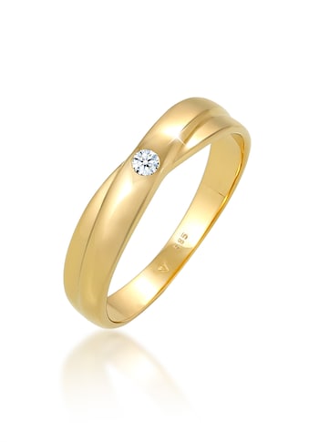 Elli DIAMONDS Verlobungsring »Wickelring Solitär Diamant (0.03 ct.) 585 Gelbgold« kaufen