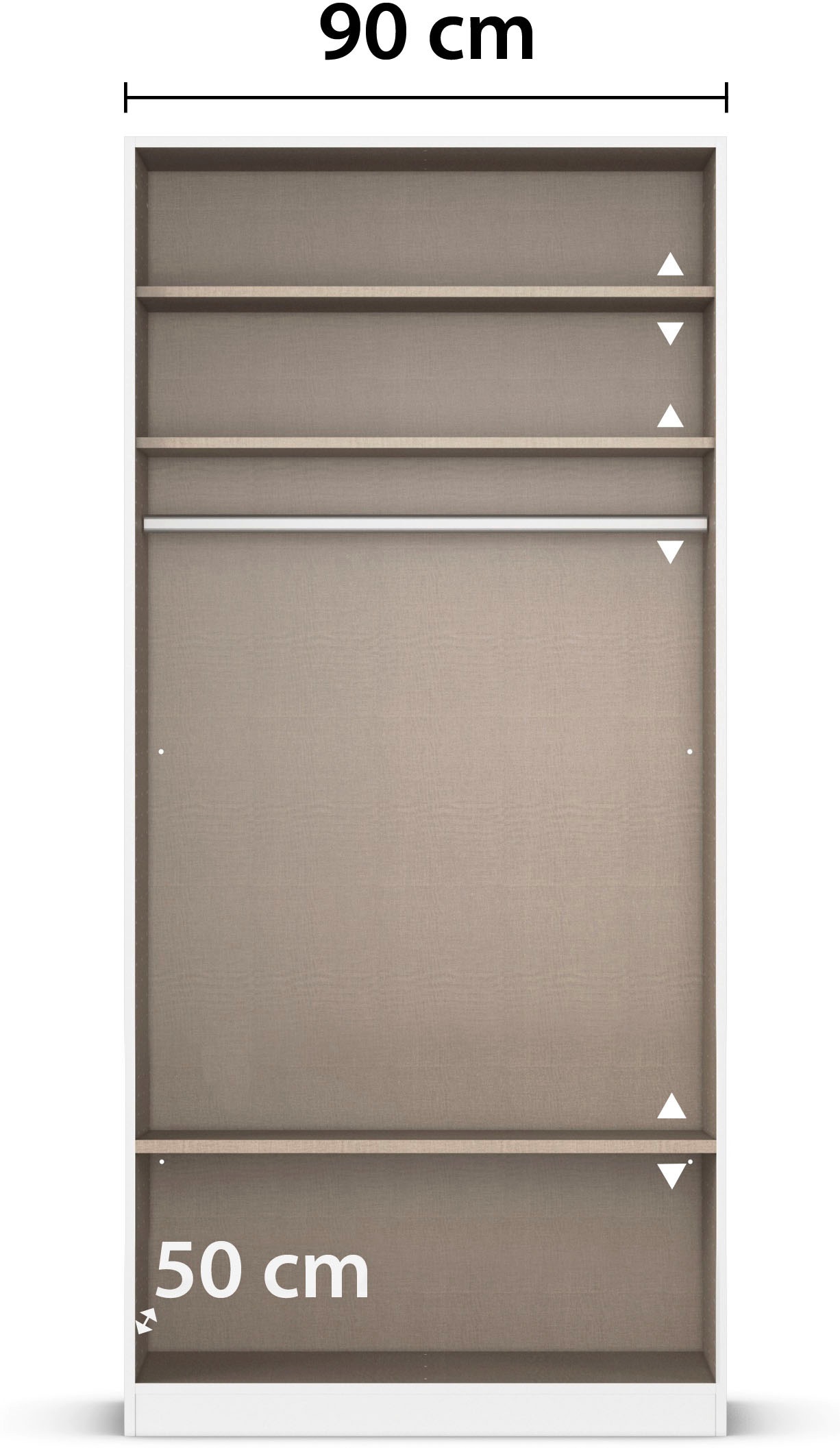 rauch Kleiderschrank »Marlene«, (in 3 verschiedenen Ausstattungen BASIC/CLASSIC/PREMIUM), in 3 Breiten 91/136/181 cm im Landhaus-Stil MADE IN GERMANY