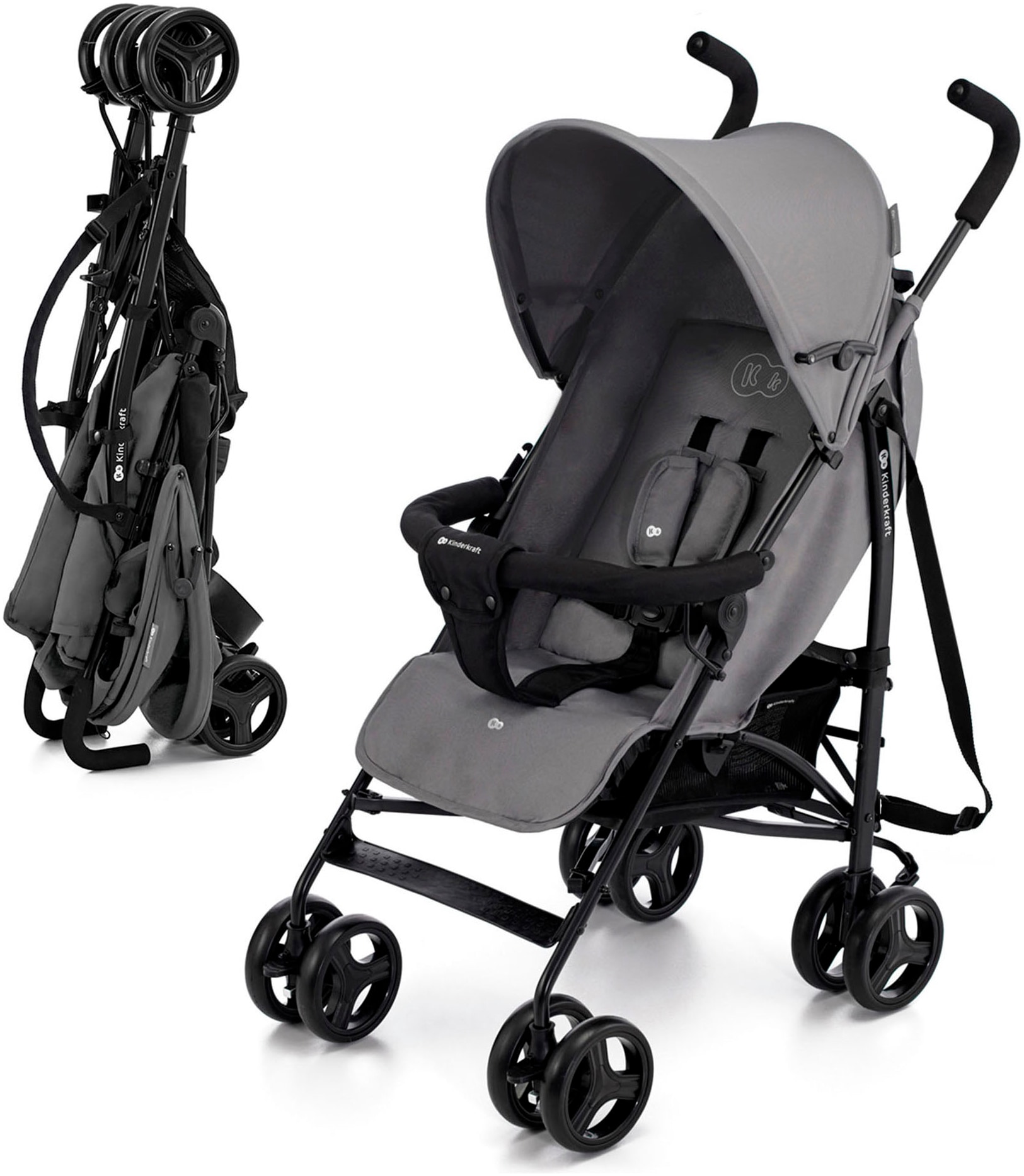 KINDERKRAFT Kinder-Buggy »TIK« 15 kg grau