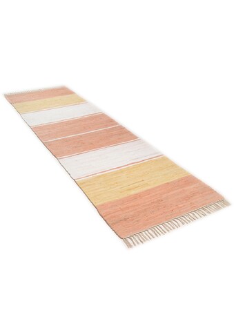 THEKO Läufer »Stripe Cotton«, rechteckig, 5 mm Höhe, Teppich-Läufer, Flachgewebe,... kaufen