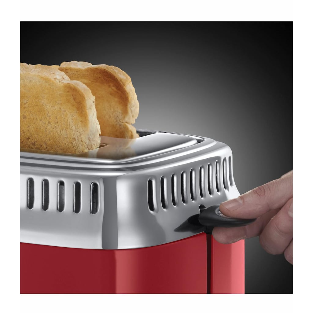 RUSSELL HOBBS Toaster »21680-56«, 2 kurze Schlitze, 1300 W, Retro Ribbon Red