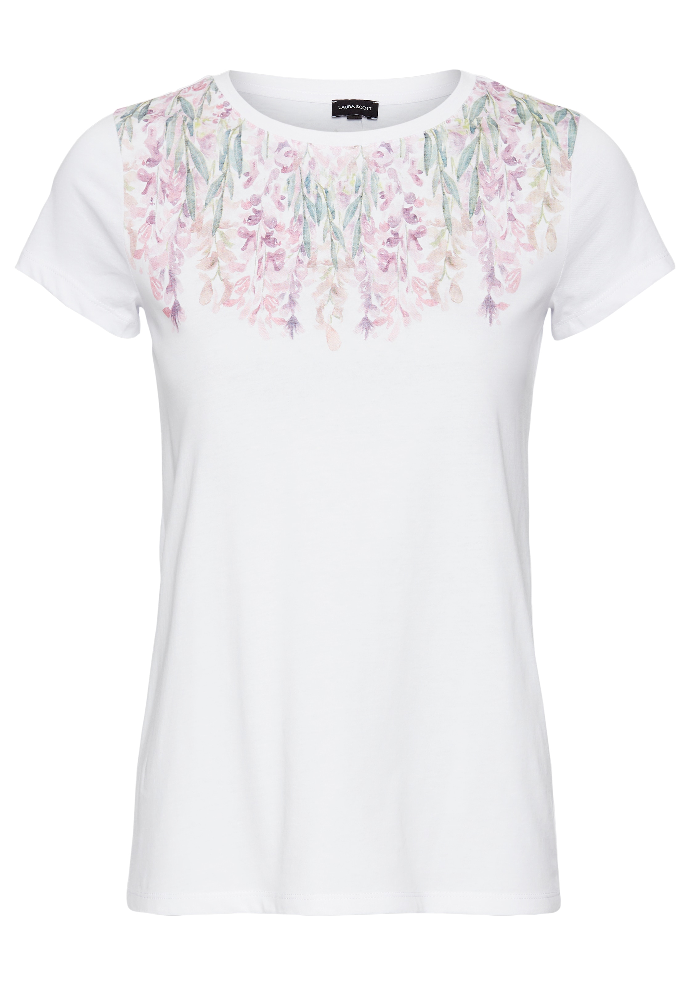 Laura Scott T-Shirt, mit romantischen Floralprint in Pastellfarben - NEUE KOLLEKTION