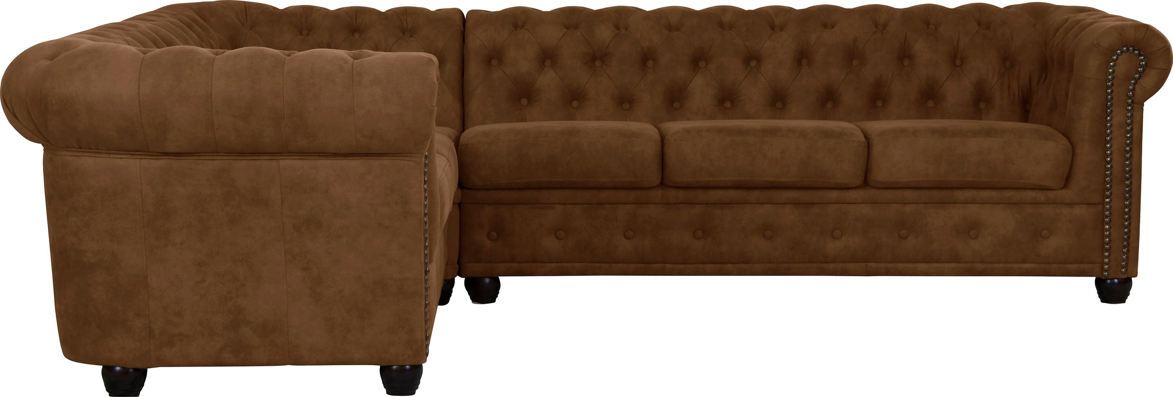 Home affaire Chesterfield-Sofa »Rysum L-Form«, Chesterfield-Optik, langer Schenkel links oder rechts