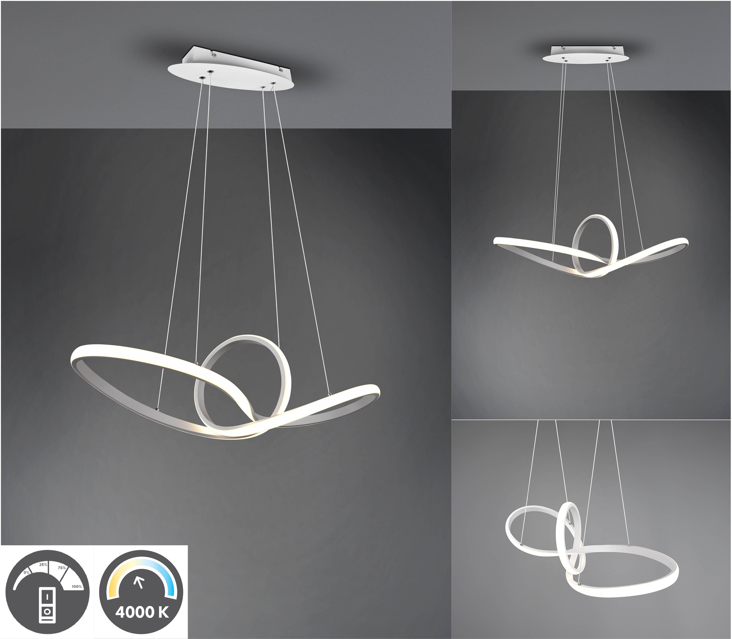 REALITY Leuchten LED Pendelleuchte »SANSA«, 1 flammig, Leuchtmittel LED-Mod günstig online kaufen