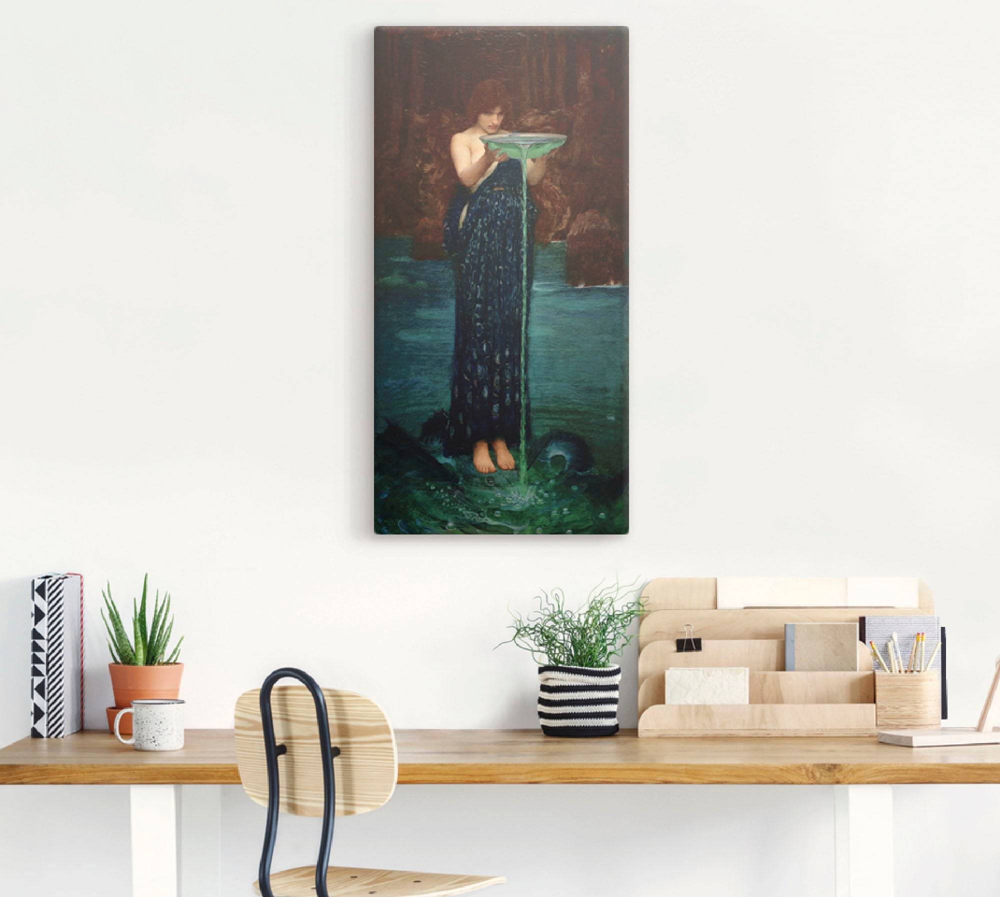 Artland Leinwandbild »Circe Invidiosa«, Frau, (1 St.), auf Keilrahmen gespannt