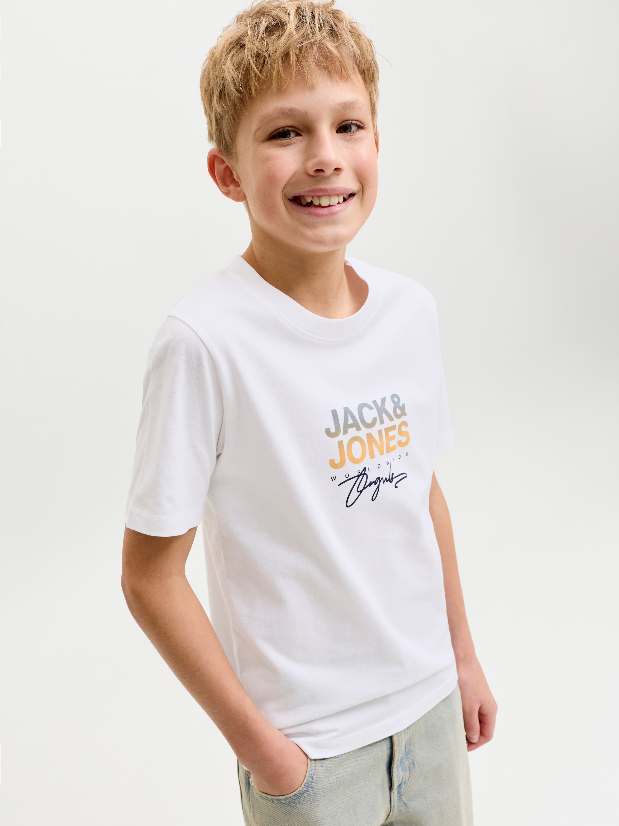 Jack & Jones Junior Rundhalsshirt »JORCANGGU TEE SS CREW NECK 2PK MP JNR« Packung, 2 Baumwolle, regular fit