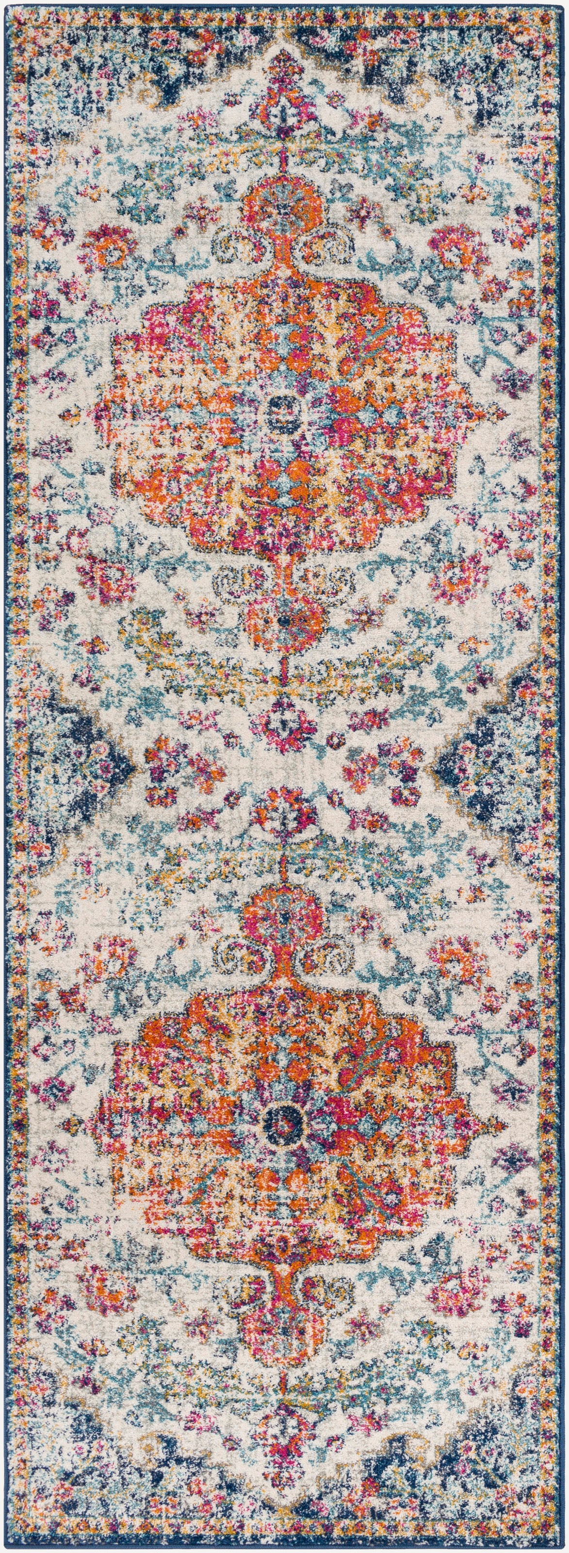 Livabliss Teppich »MUNICH«, rechteckig, 11 mm Höhe, Vintage Orientteppich, Kurzflor Boho Wohnzimmerteppich, Läufer