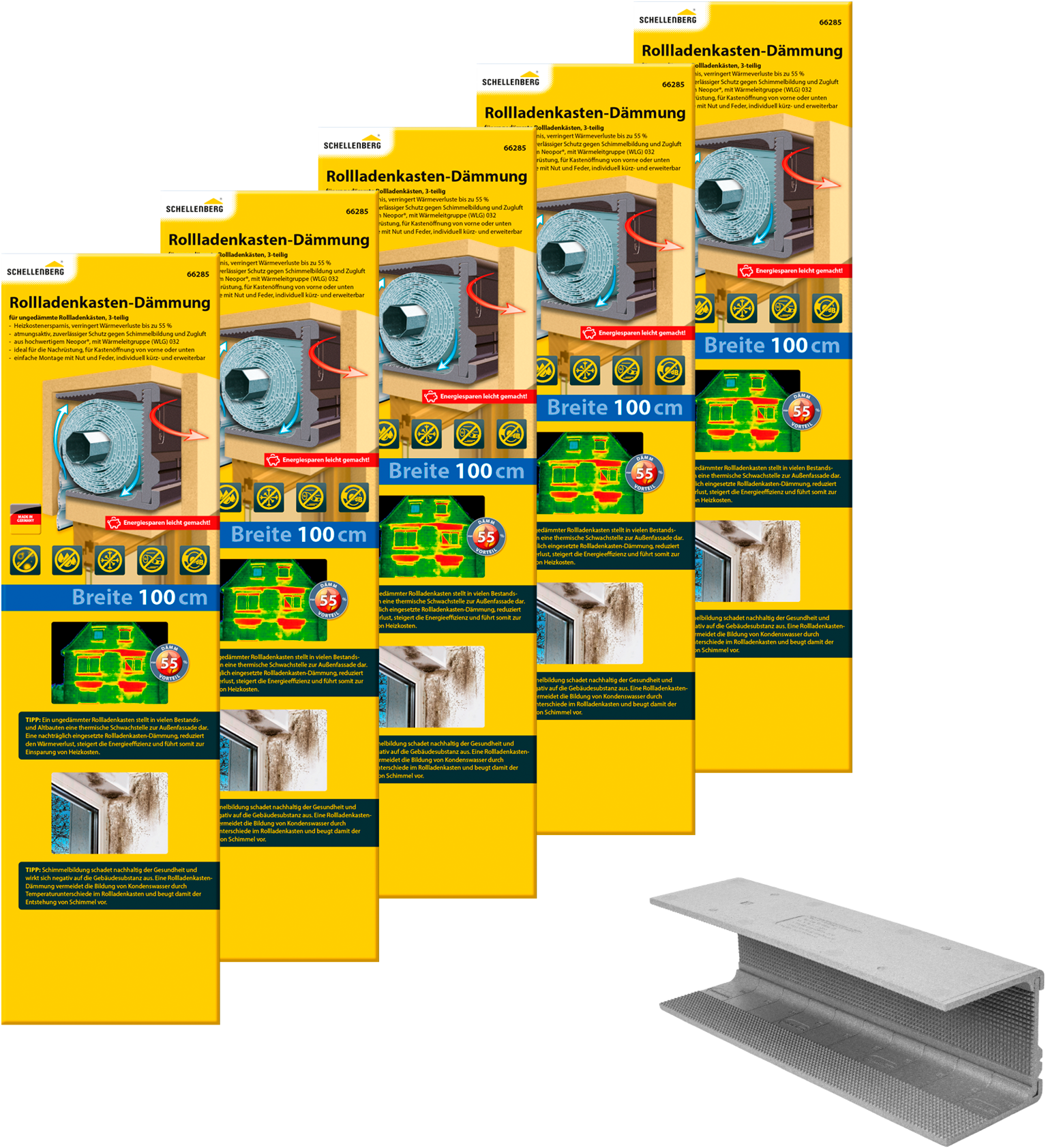 SCHELLENBERG Rollladenkastendämmung »3-teilig, 100 x 28,5 x 1,3 cm« Set, 5 günstig online kaufen