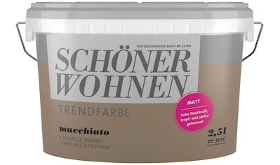SCHÖNER WOHNEN-Kollektion Wand- und Deckenfarbe »Trendfarbe, matt«, Macchiato,... kaufen