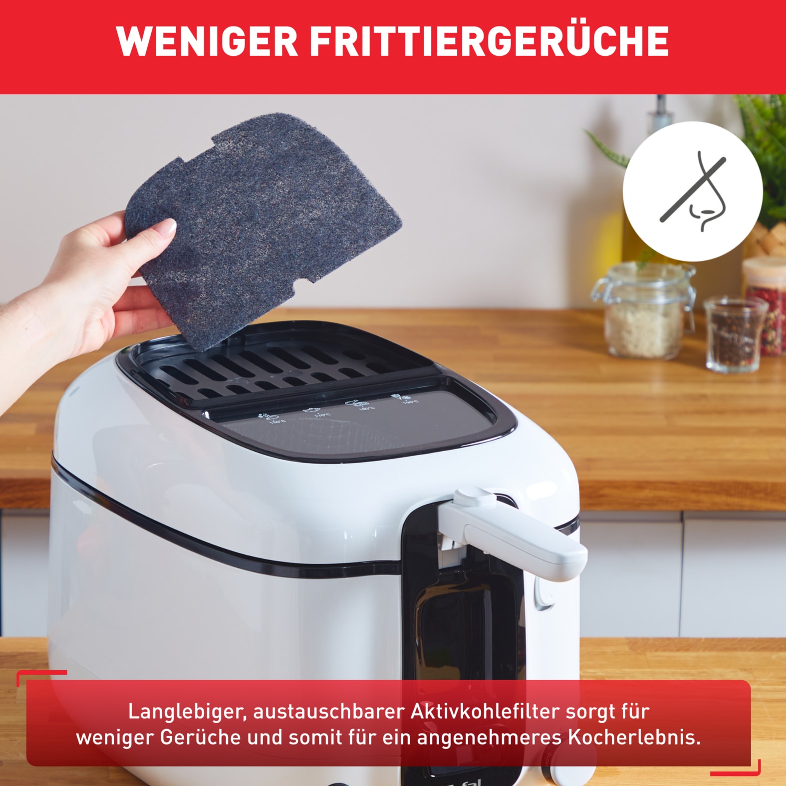 Tefal Fritteuse »Super Uno«, 1800 W, Fassungsvermögen 2,2 l, Kapazität 2,2 l Öl / 1,5 kg Frittiergut, spülmaschinengeeignet, FR3140