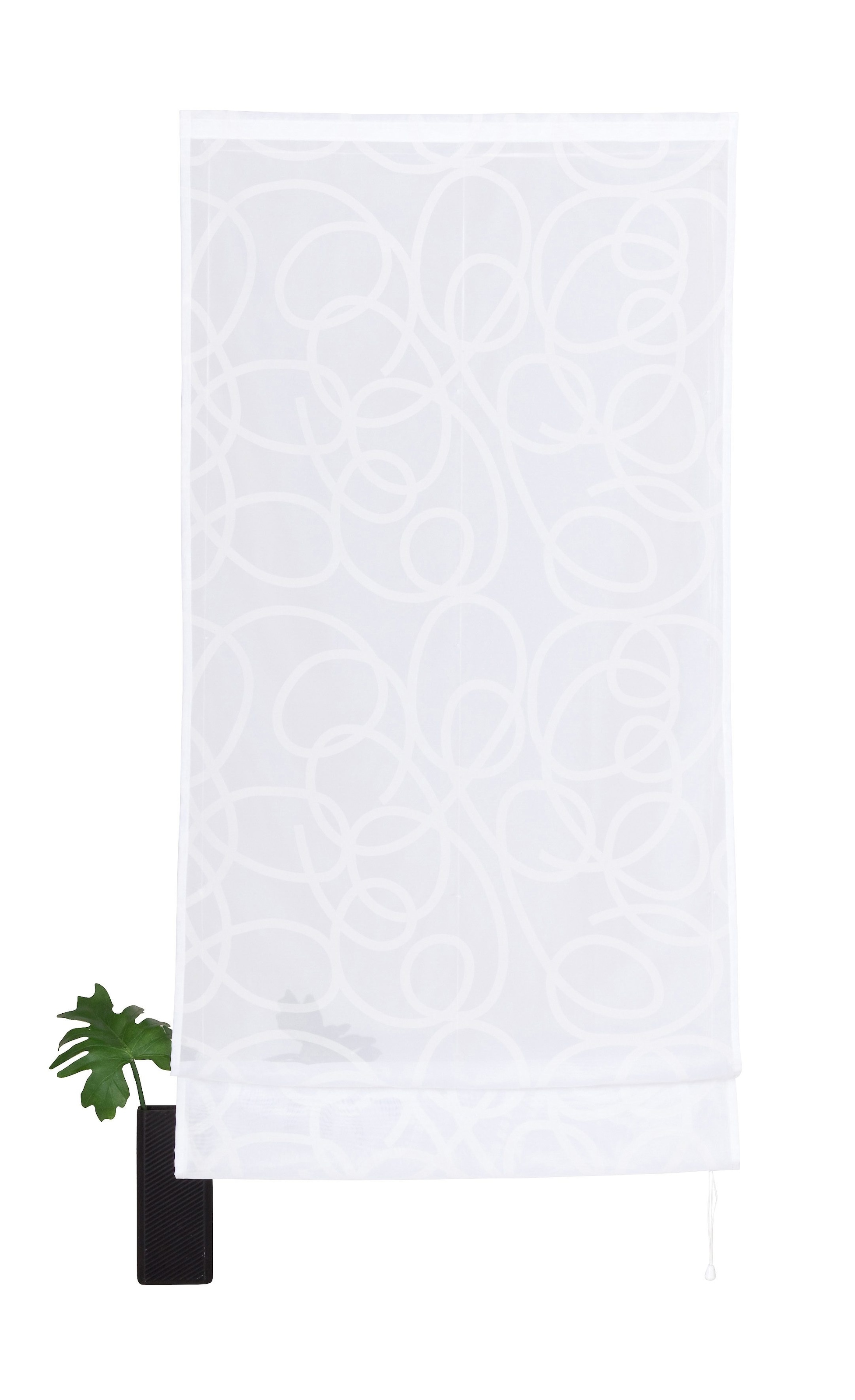 my home Raffrollo »Tanaro« mit Klettschiene Voile, Polyester günstig online kaufen