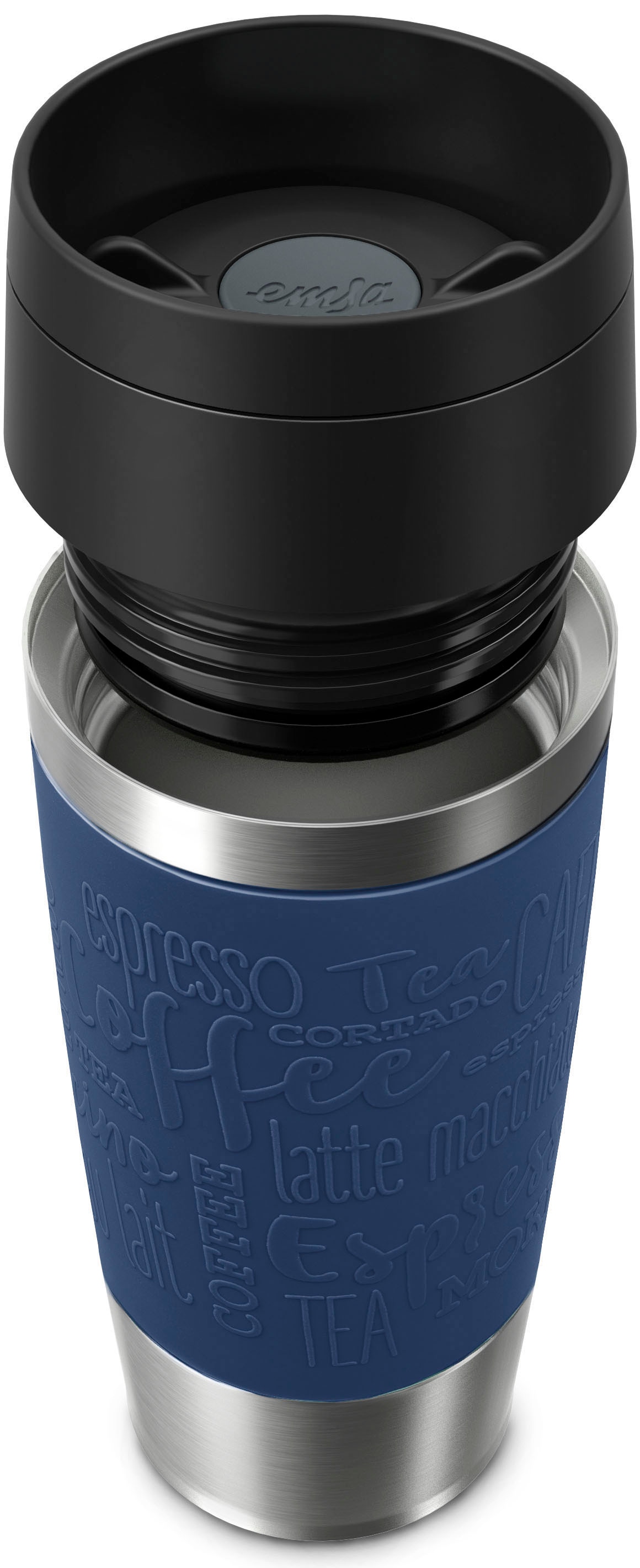 Emsa Thermobecher »Travel Mug Classic, mit 360°-Trinköffnung«, 4h heiß, 8h kalt - 360 ml / 6h heiß, 12h kalt - 500 ml, 100% dicht