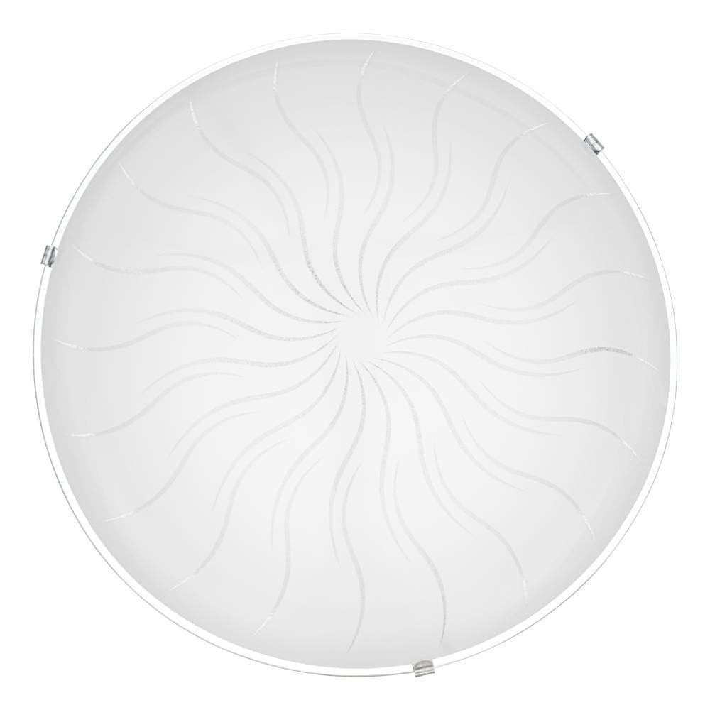 EGLO Deckenleuchte »MARGITTA 1 Deckenlampe,weiß, Granille-Kristalle, Wohnzimmerlampe«, 1 flammig, Leuchtmittel LED-Board | LED fest integriert, Wohnzimmer, Schlafzimmer, Flurlampe, modern, klassisch, 31,5x9,5cm