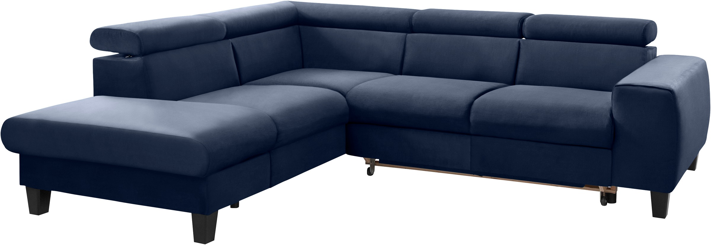 COTTA Ecksofa »Morven L-Form mit Kopfteilverstellung«, wahlweise mit Bettfunktion, Bettkasten & Wireless-Charger