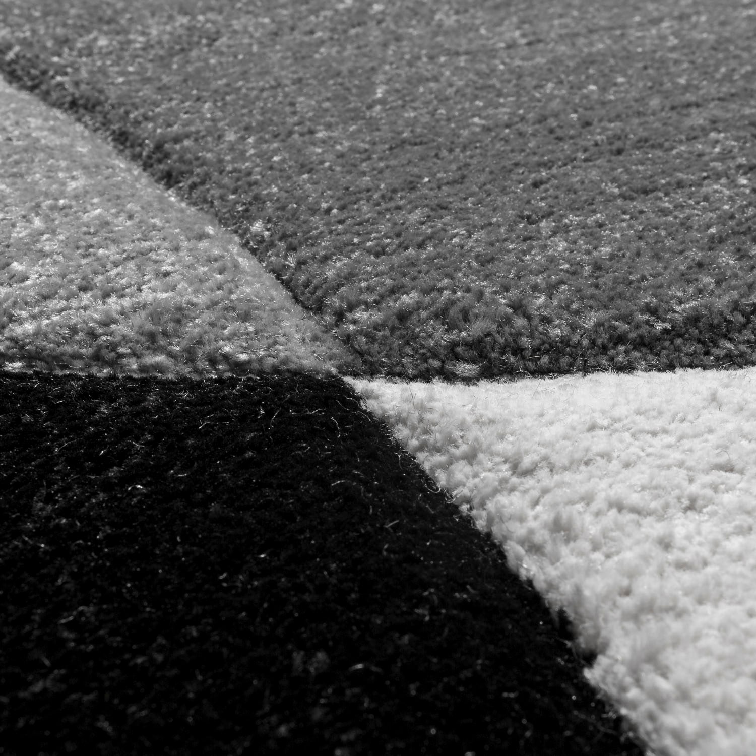 Paco Home Teppich »Diamond 664«, rechteckig, 18 mm Höhe, 3D-Design, Kurzflor, 3D-Design, modernes geometrisches Muster