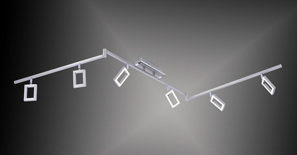 Paul Neuhaus Deckenleuchte »INIGO«, 6 flammig, Leuchtmittel LED-Board | LED fest integriert, festverbaute Leuchtmitteln, warmweiß, schwenkbare Spotköpfe / Arme
