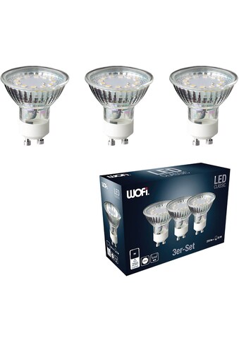 WOFI LED-Leuchtmittel »Led_smd G45 Gu10 - 3er Set«, GU10, 3 St., Warmweiß kaufen