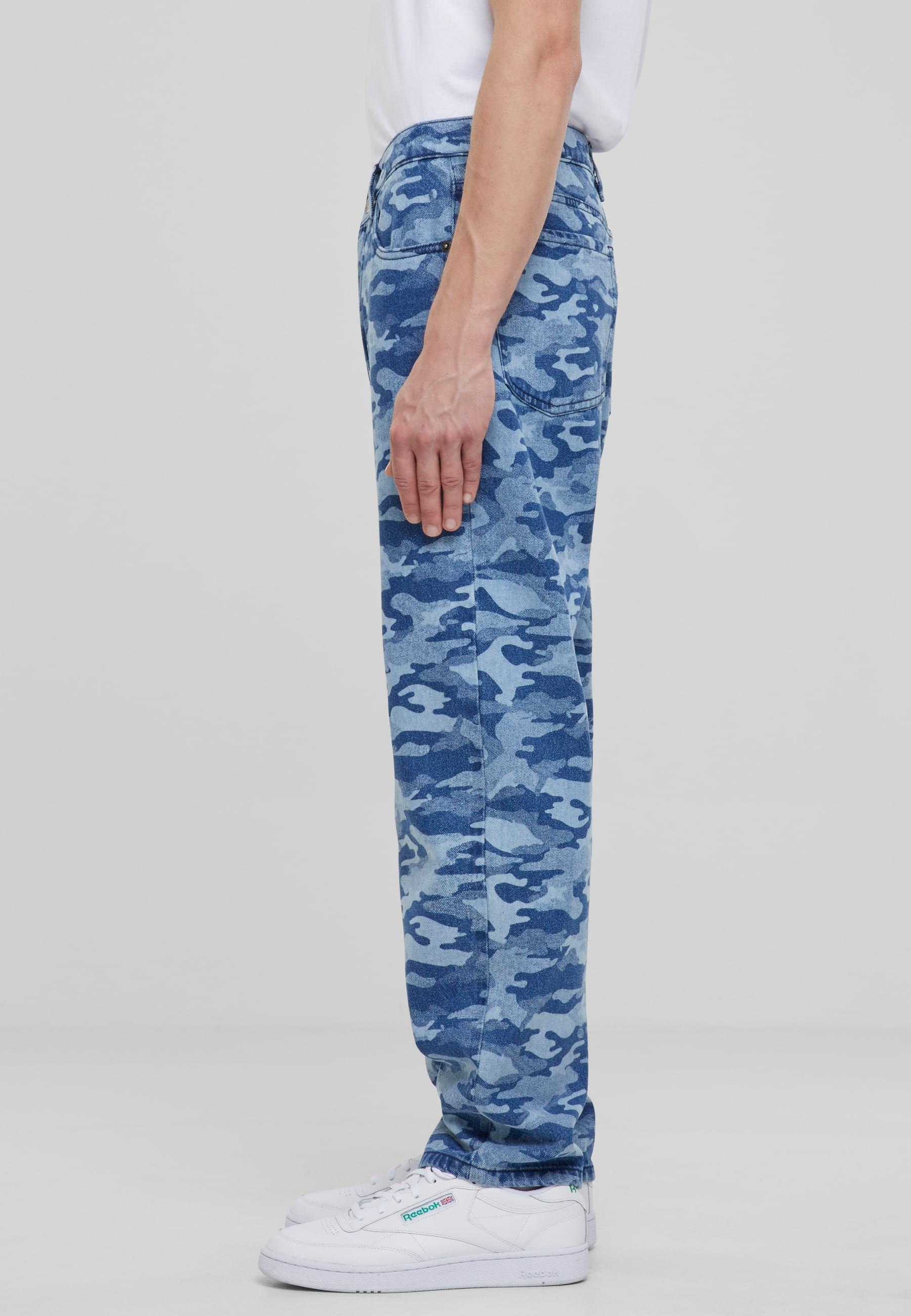 URBAN CLASSICS Cargohose »Urban Classics Laser Camo Printed Jeans«