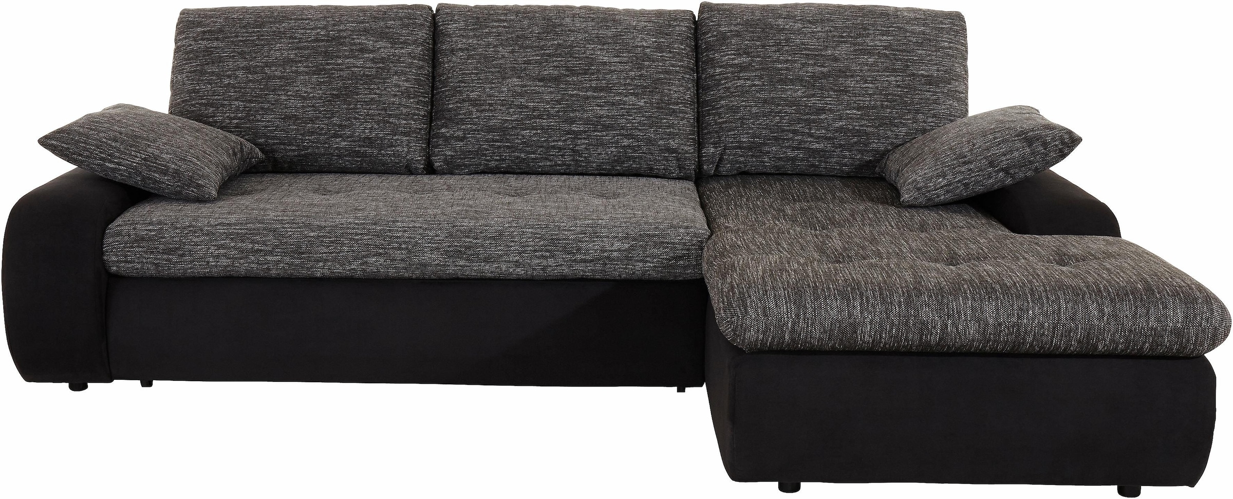 TRENDMANUFAKTUR Ecksofa »Indie, modern und bequem, Materialmix, L-Form«, wa günstig online kaufen