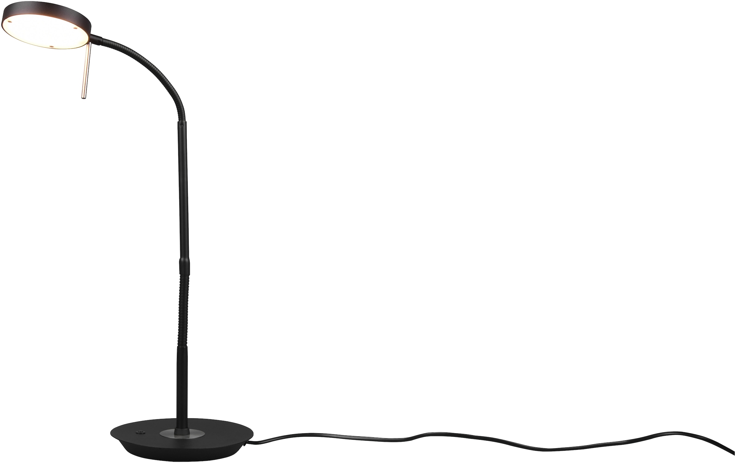 TRIO Leuchten LED Tischleuchte »MONZA, Tischlampe mit Sensordimmer Lichtfarbe einstellbar 2300-4000K«, 1 flammig, Leuchtmittel LED-Board | LED fest integriert, Leuchtenkopf flexibel verstellbar Memoryfunktion Höhe 57-74 cm
