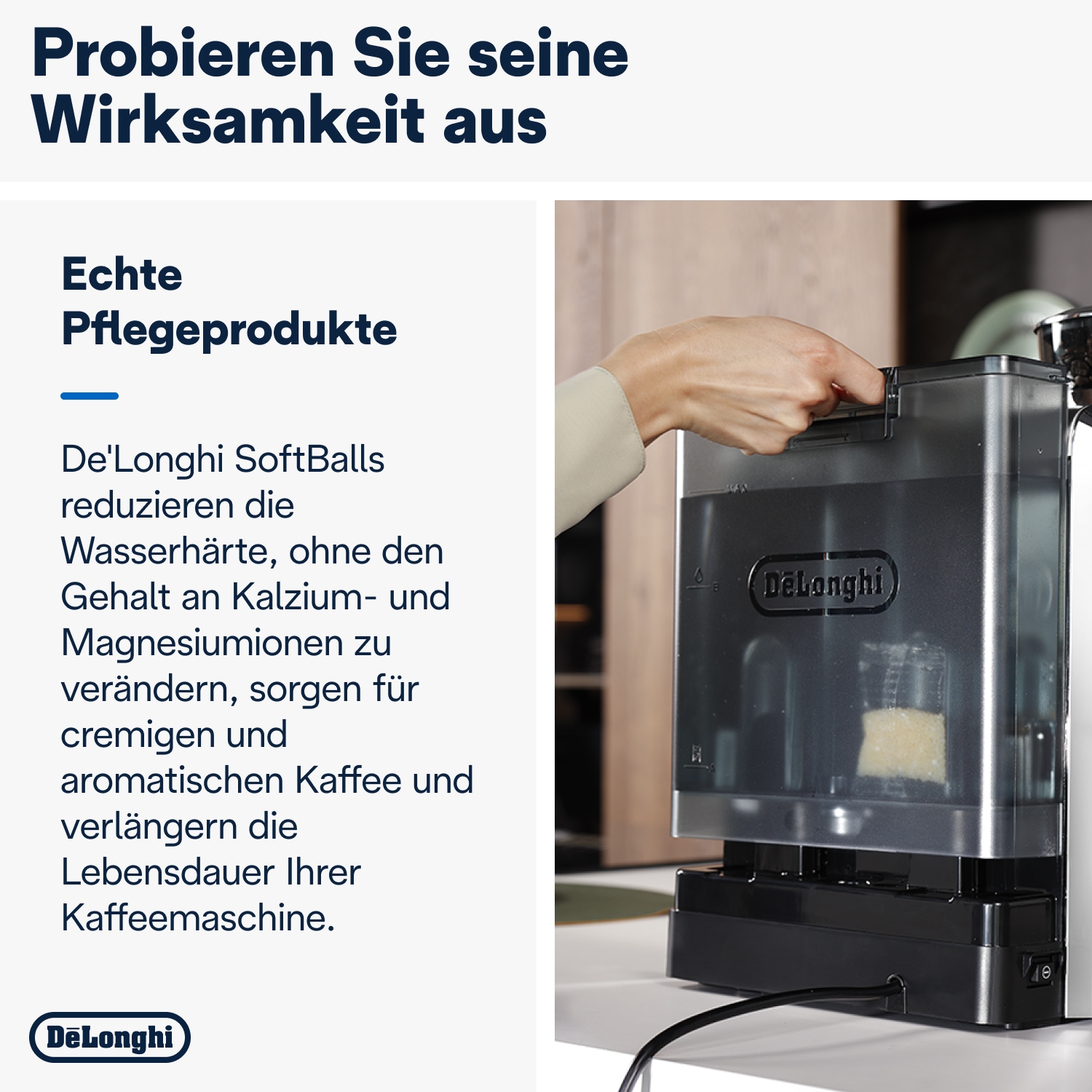 De'Longhi Entkalker »SoftBalls DLSC551«, 2 Stück / Packung