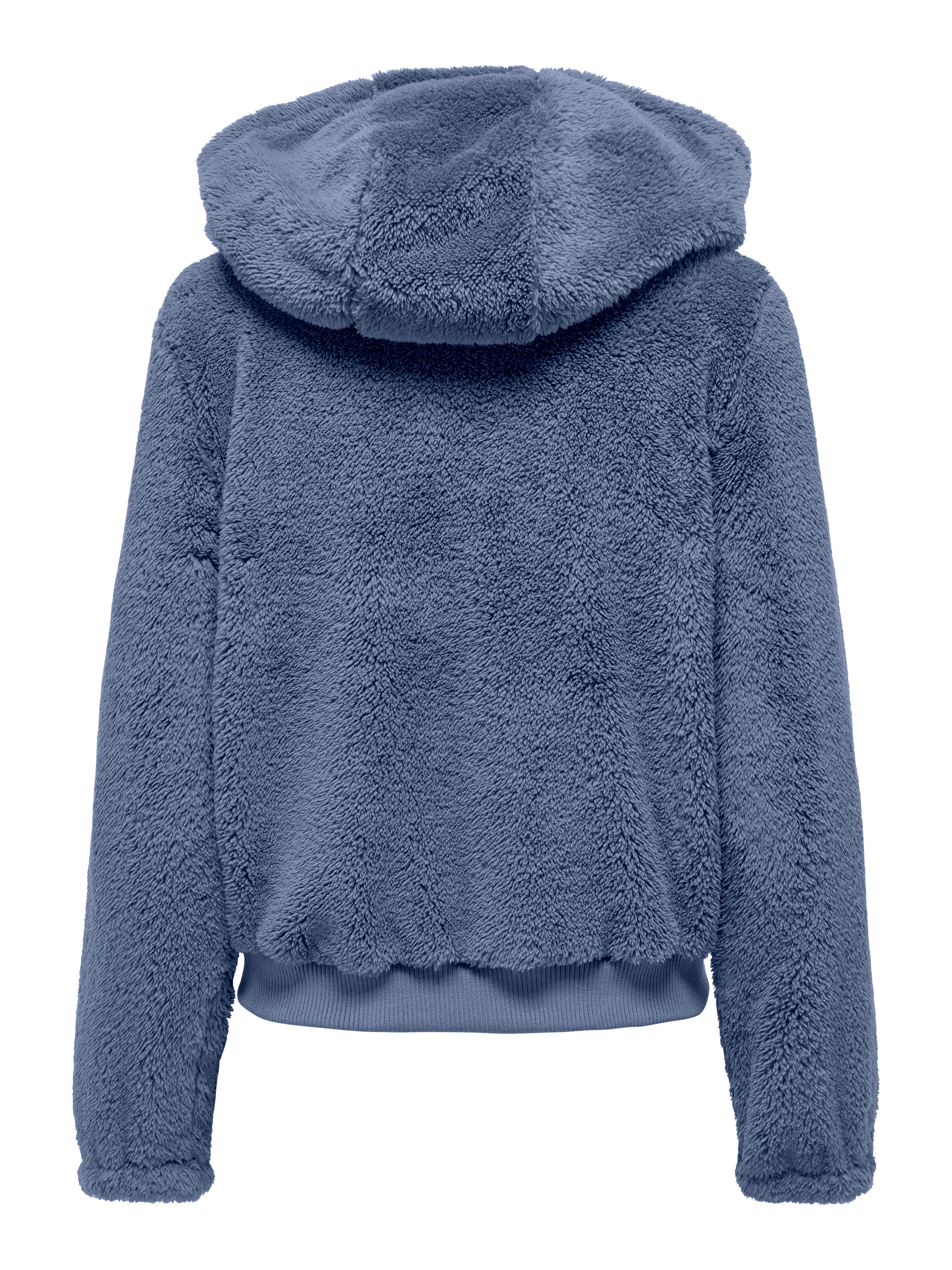 ONLY Kapuzenplüschjacke »ONLNEWANNA CONTACT SHERPA JKT OTW NOOS« mit Kapuze Kunstfaser